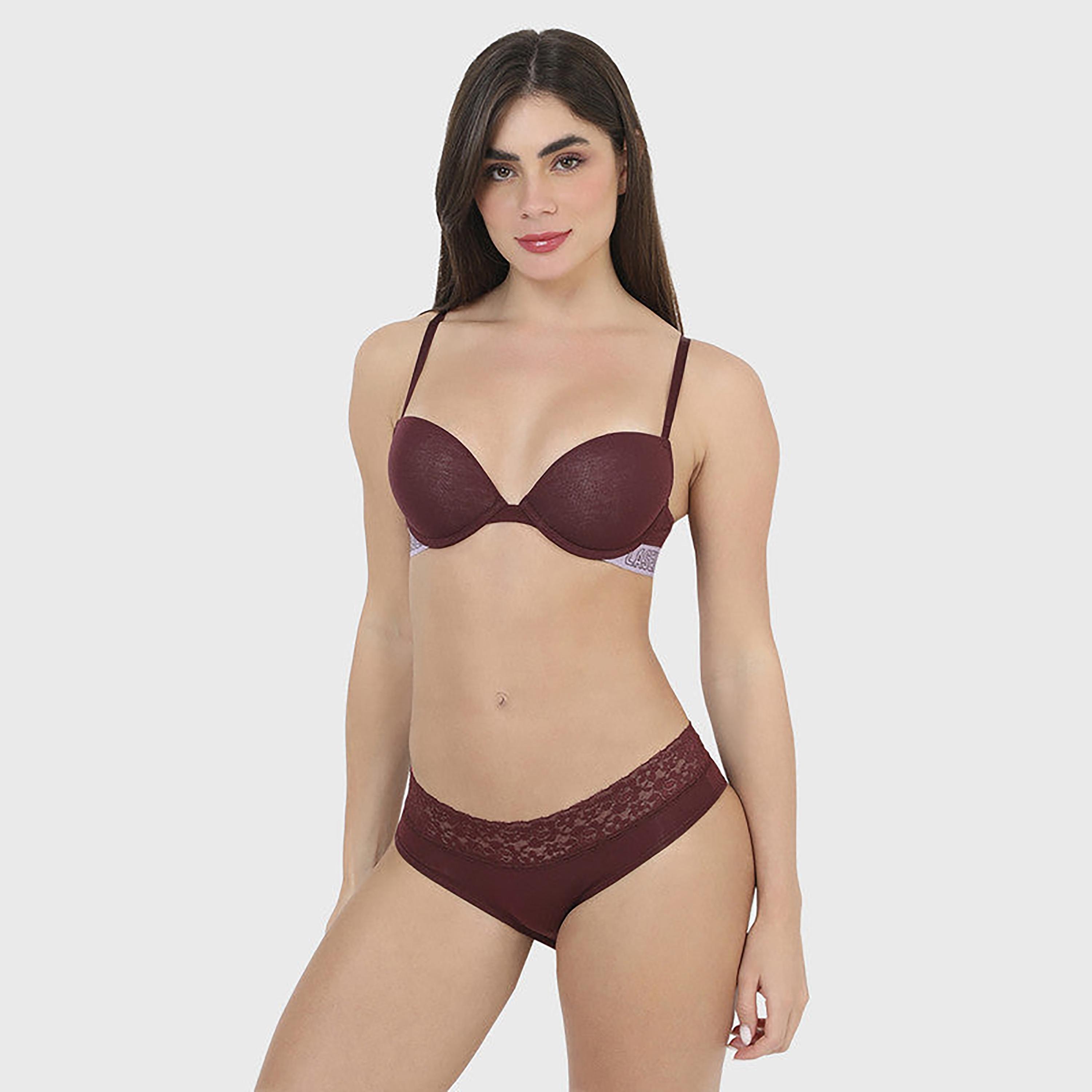 تغطية متوسطة في La Senza نساء أوبيرجين هيبستر-women-clothing-lingerie-panties-image-2