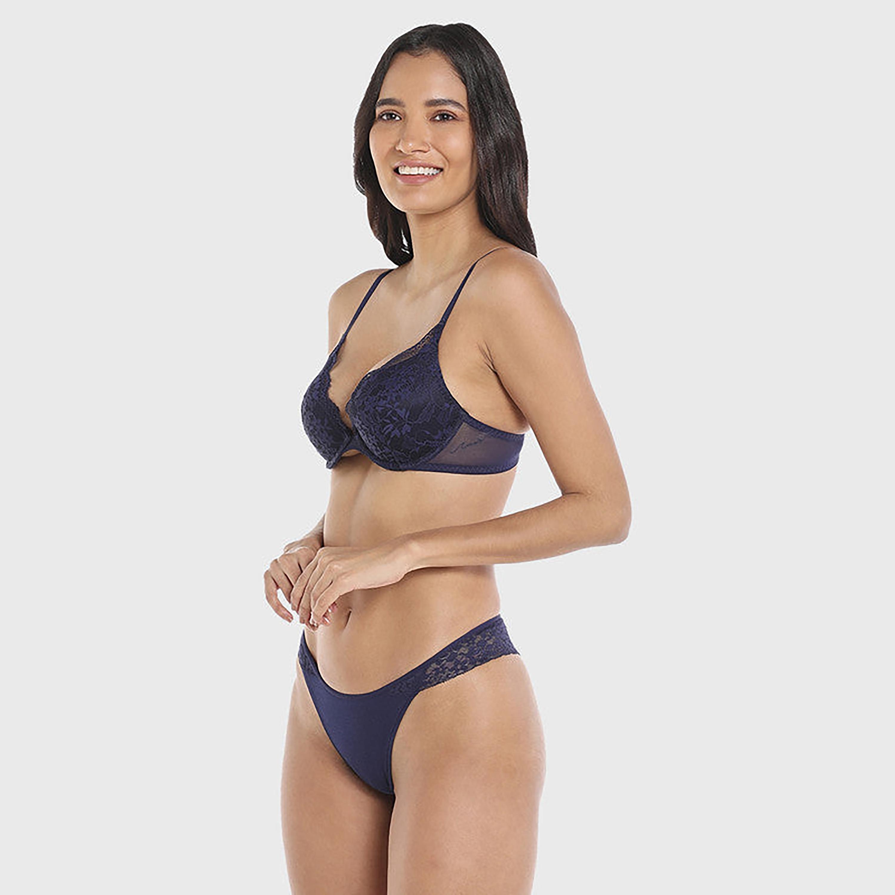 La Senza Low Coverage Evening Blue Women's Cheekini Panties-women-clothing-lingerie-panties-image-6
