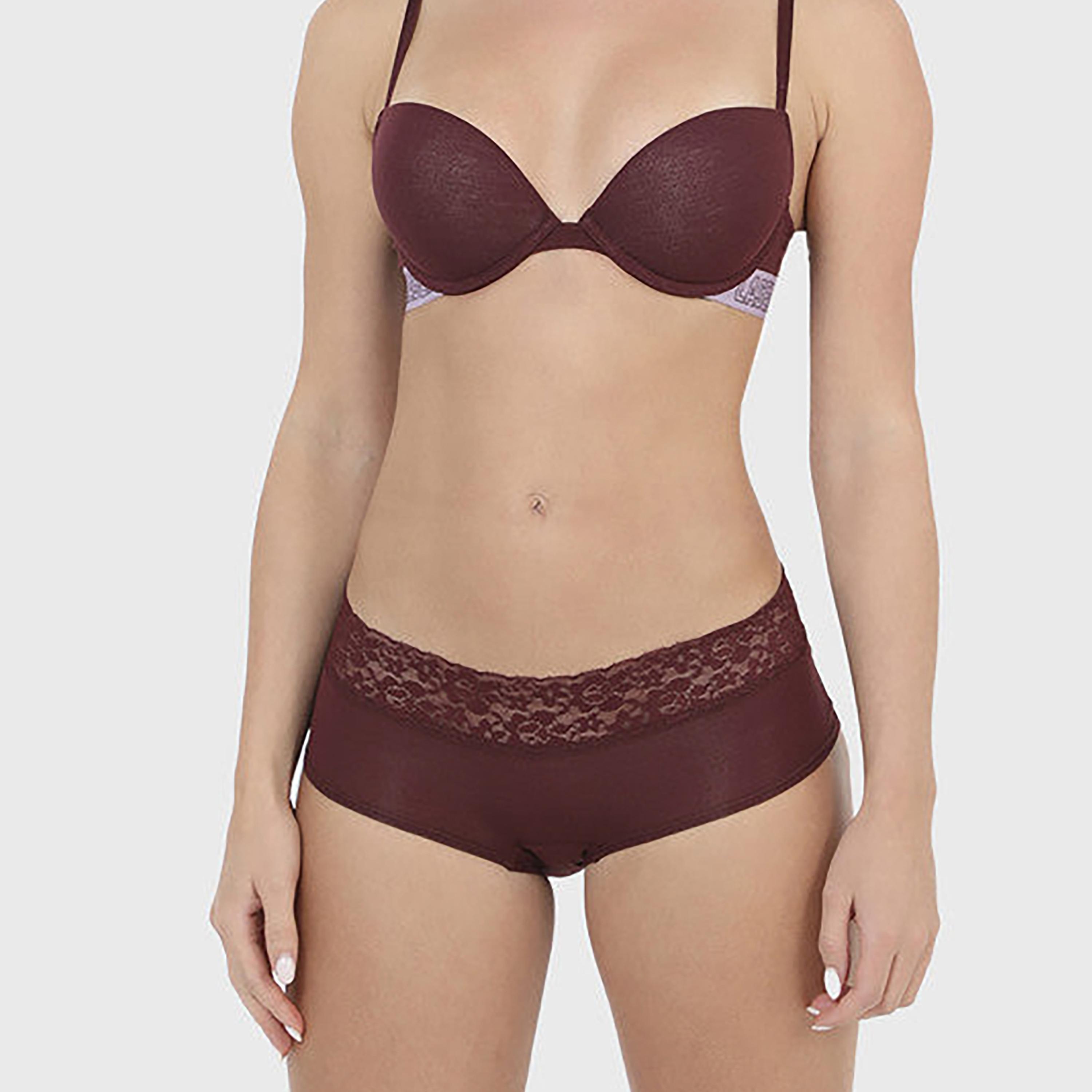 La Senza Medium Coverage Aubergine Women's Boyshort Panties-women-clothing-lingerie-panties-image-1