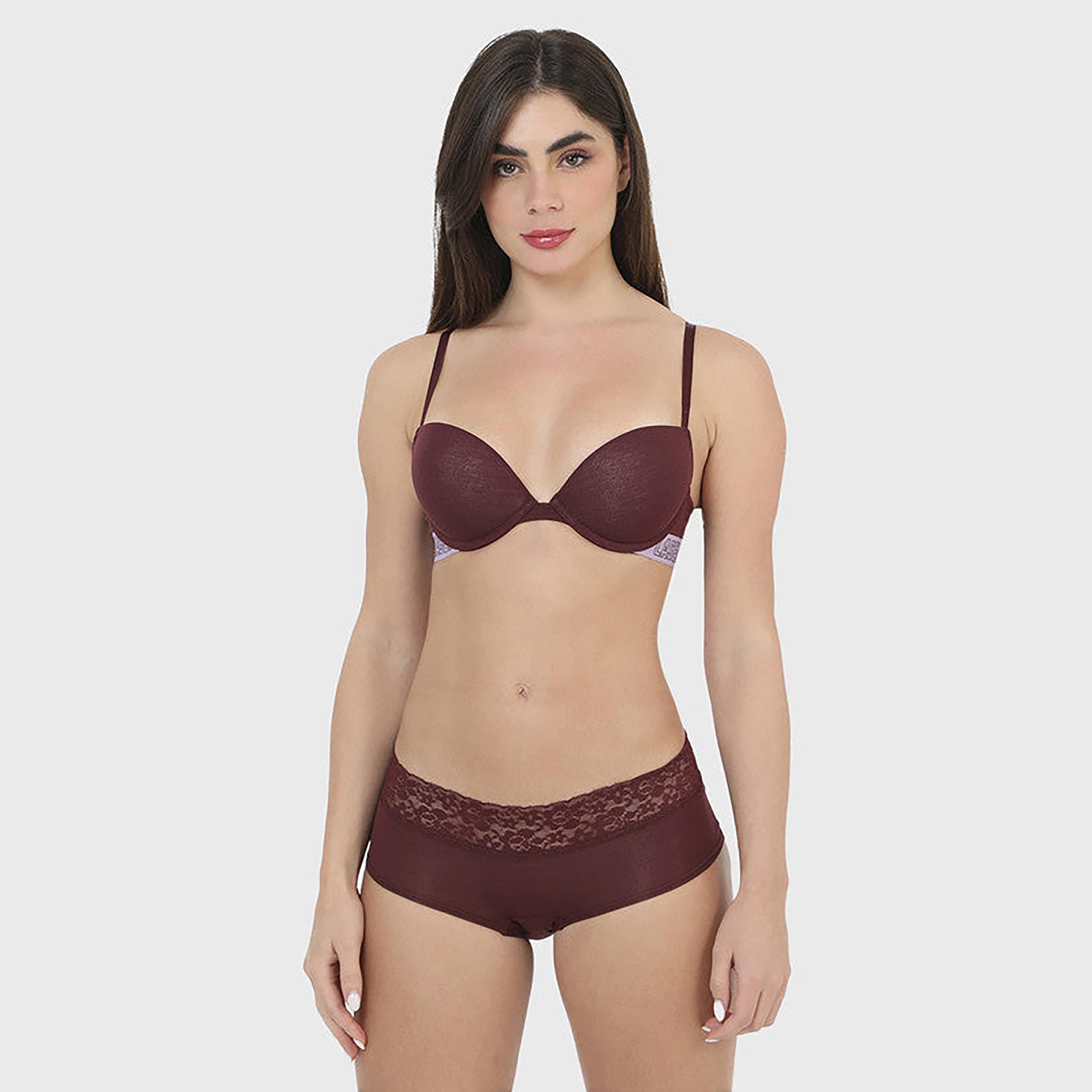 تغطية لا سينزا المتوسطة بنفسجاني نسائي قصير قصير-women-clothing-lingerie-panties-image-2