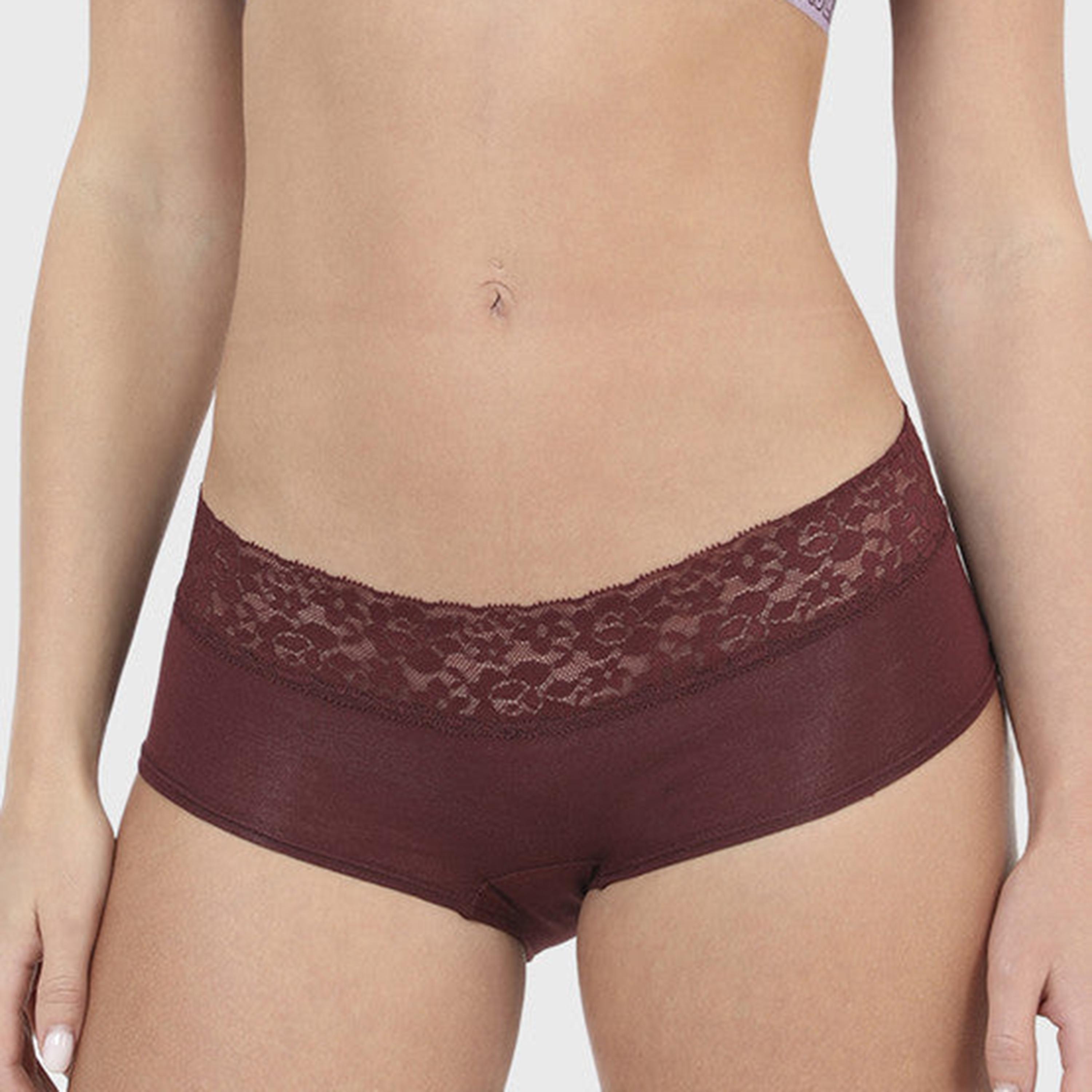 تغطية لا سينزا المتوسطة بنفسجاني نسائي قصير قصير-women-clothing-lingerie-panties-image-4