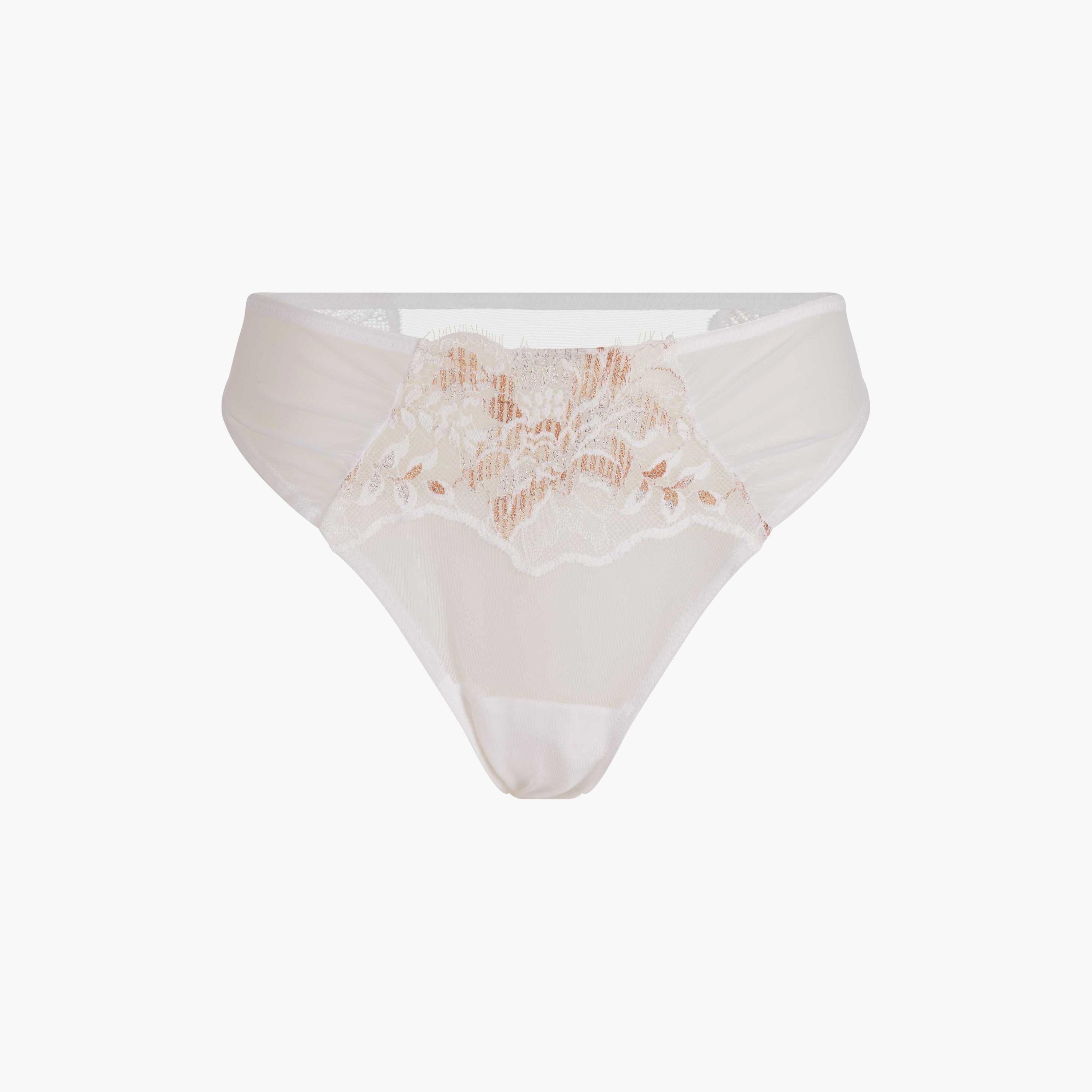 La Senza Low Coverage White Women's Cheeky Briefs-women-clothing-lingerie-panties-image-1