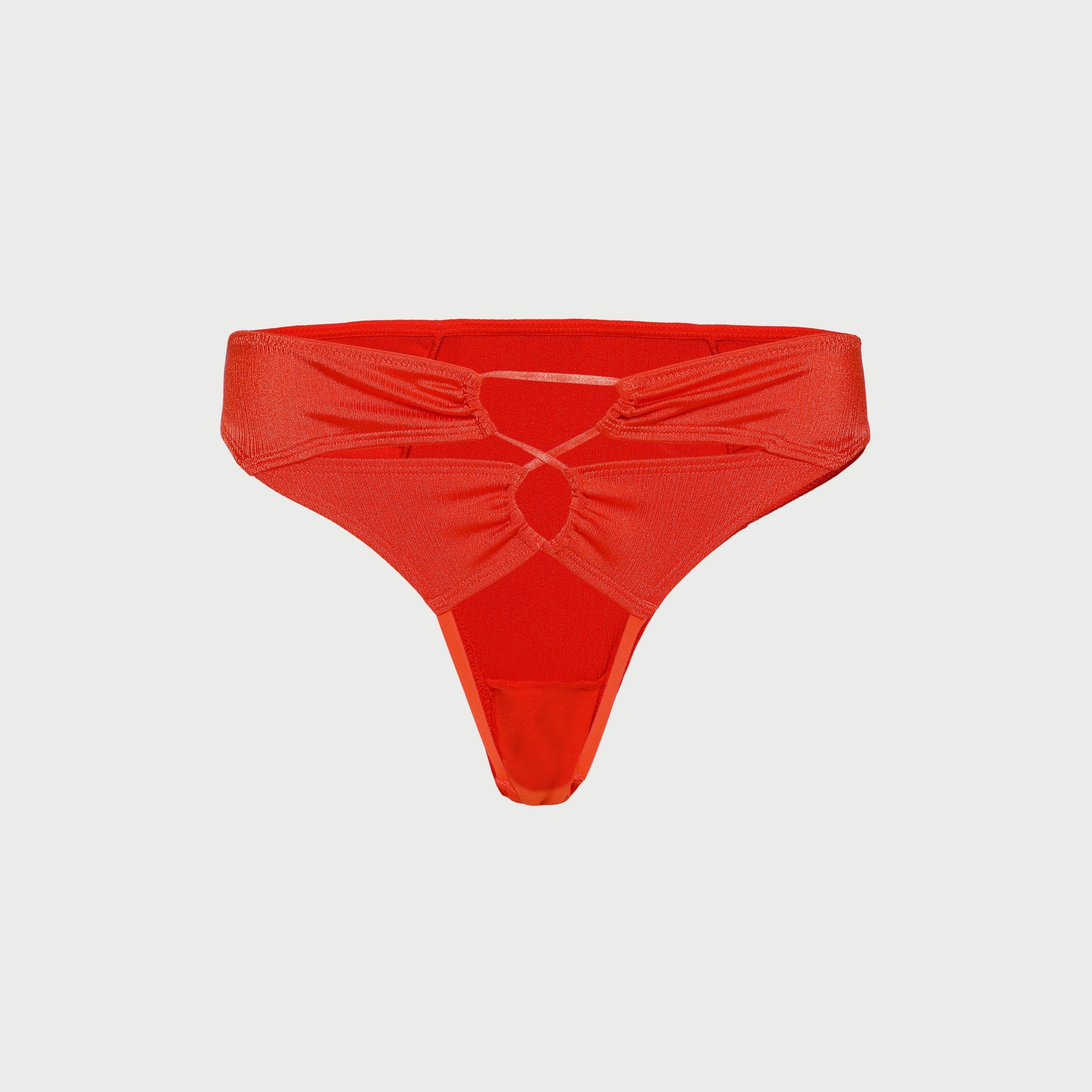 La Senza Low Coverage Jester Red Women's Briefs-women-clothing-lingerie-panties-image-1