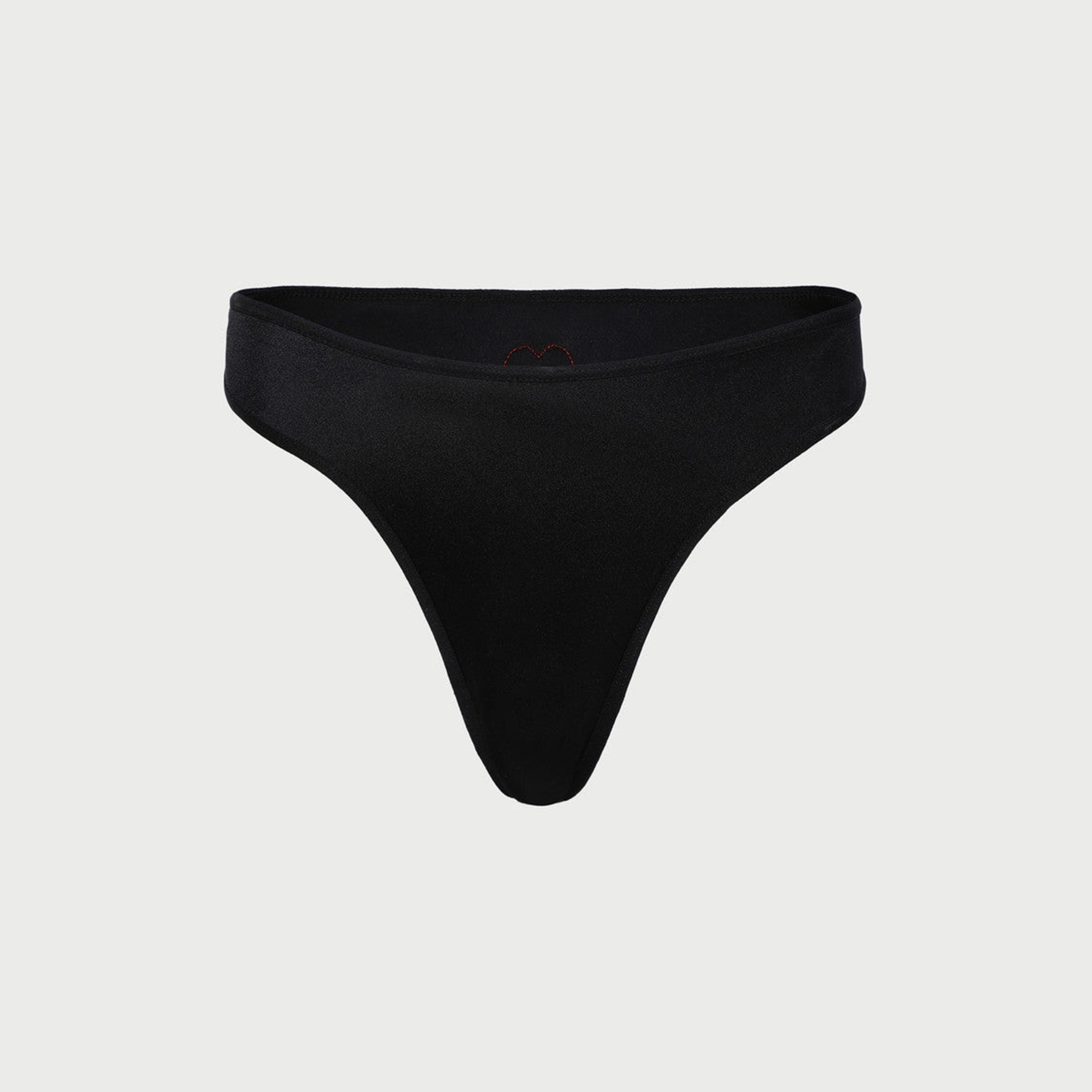 La Senza Low Coverage Black Women's Lace Panties-women-clothing-lingerie-panties-image-1