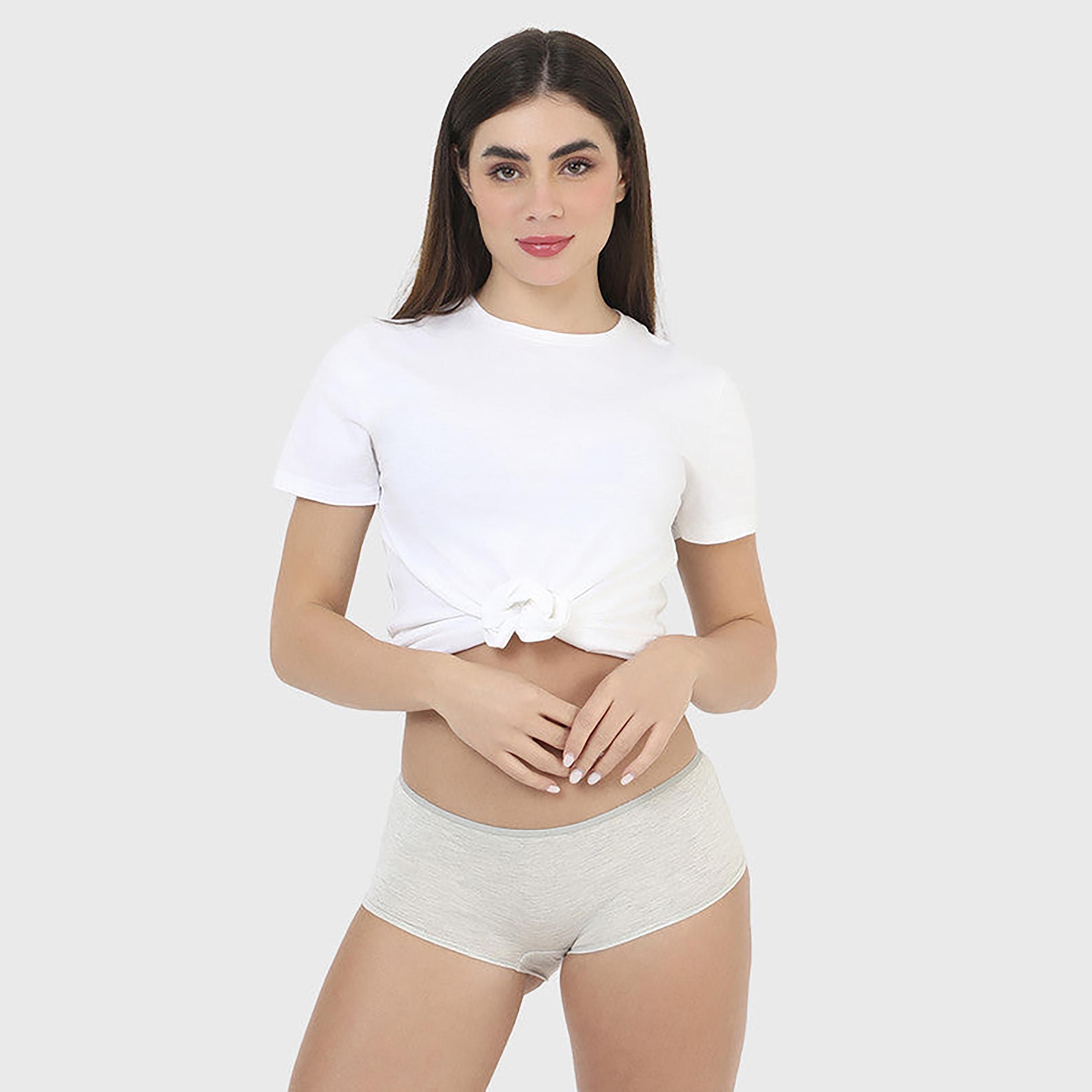 La Senza Medium Coverage Grey Women's Boyshort Panties-women-clothing-lingerie-panties-image-2