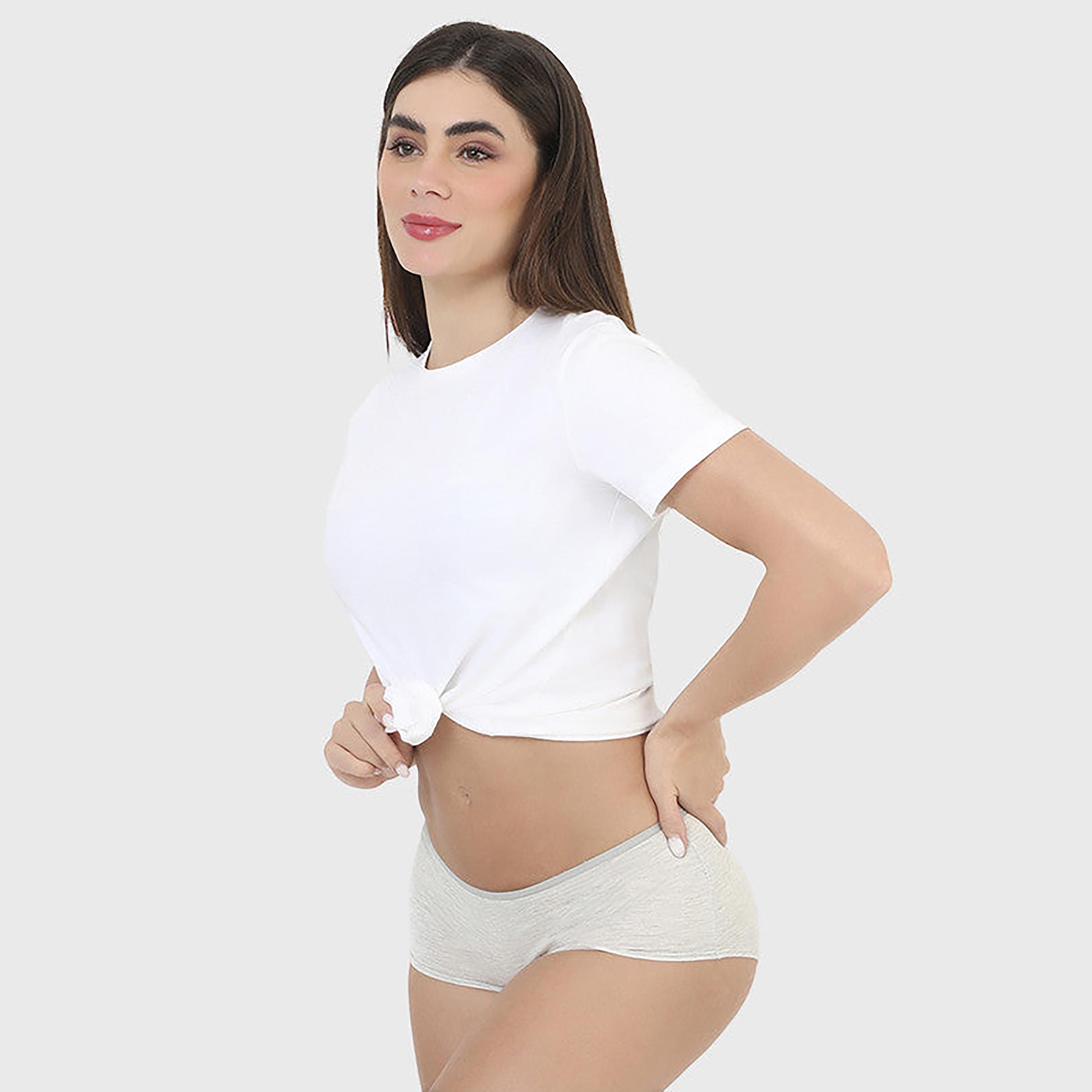تغطية لا سينزا متوسطة سراويل داخلية نسائية رمادية للبنات الداخلية-women-clothing-lingerie-panties-image-6