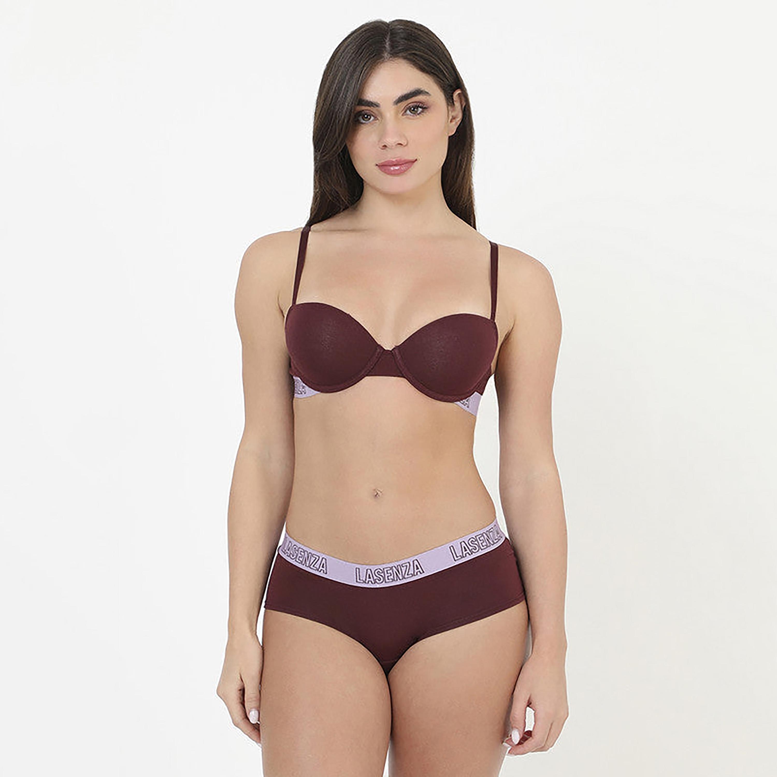 تغطية لا سينزا المتوسطة سروال داخلي نسائي خمري للبنات القصيرة-women-clothing-lingerie-panties-image-2