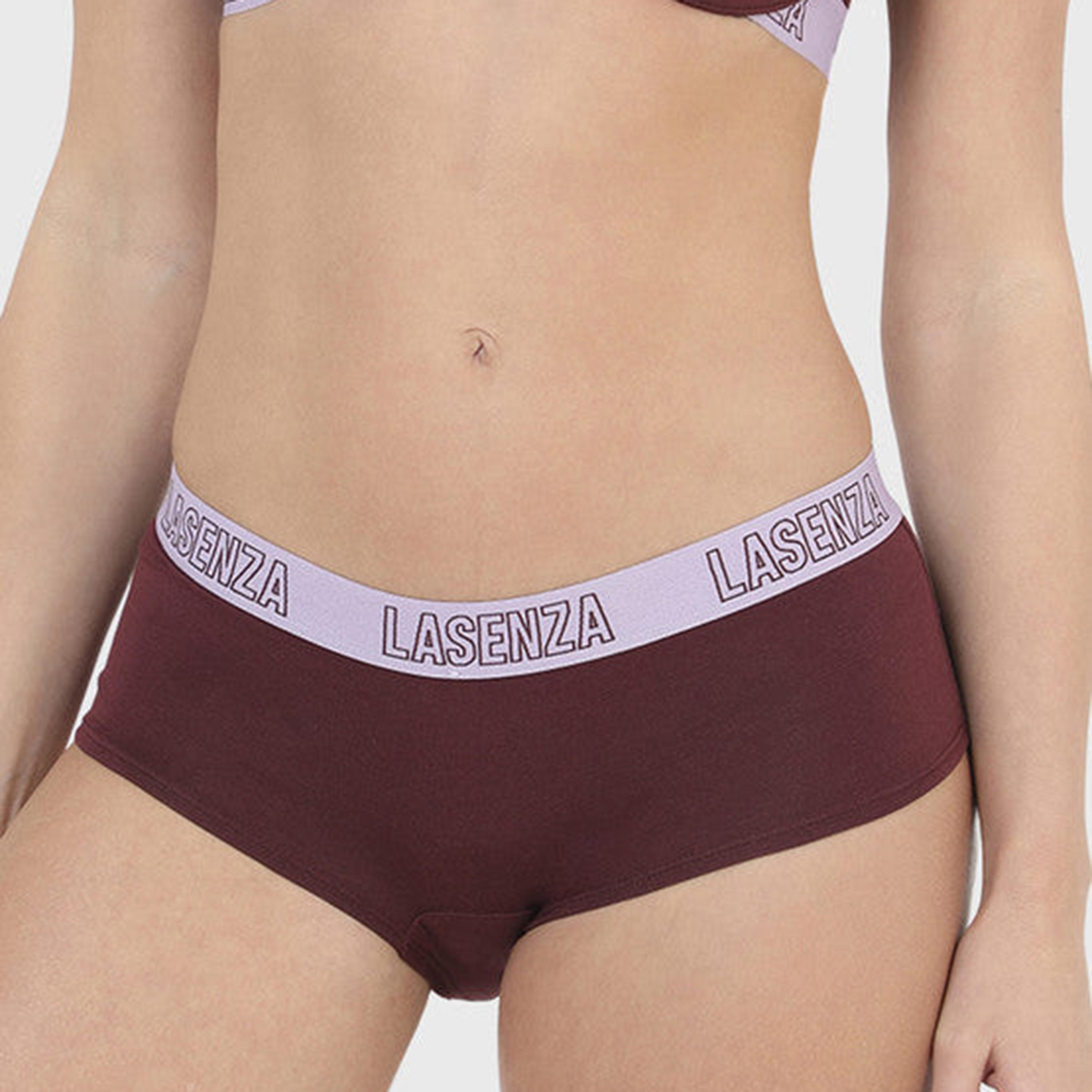 تغطية لا سينزا المتوسطة سروال داخلي نسائي خمري للبنات القصيرة-women-clothing-lingerie-panties-image-4