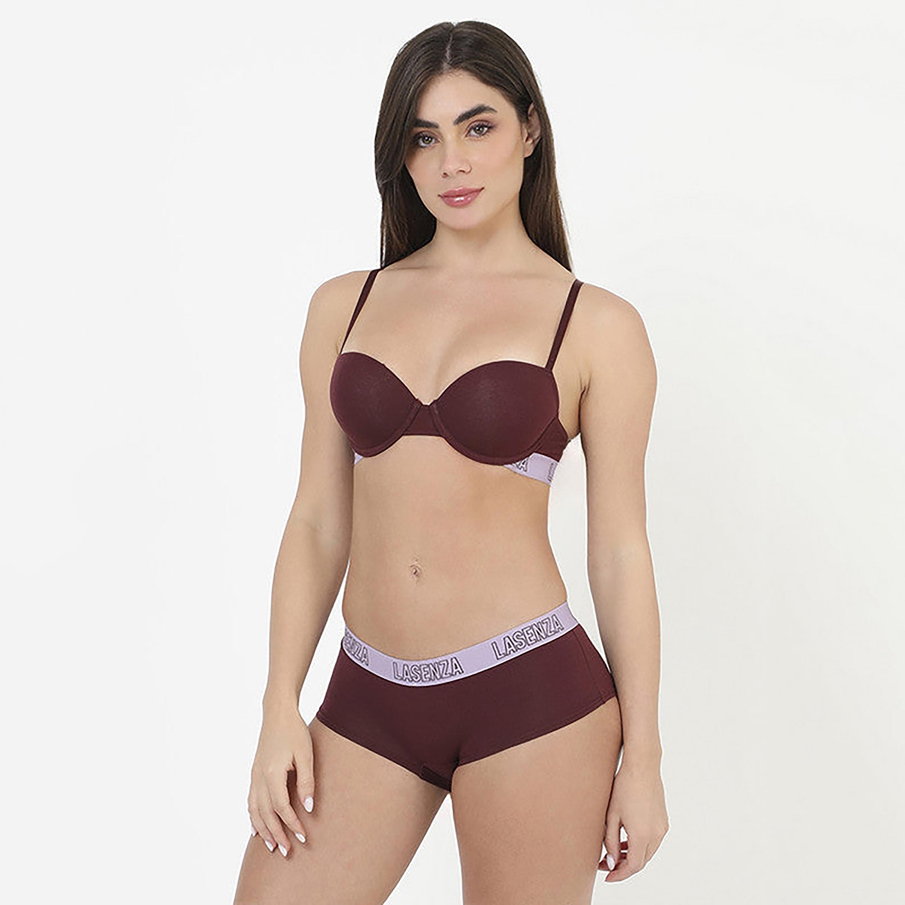 تغطية لا سينزا المتوسطة سروال داخلي نسائي خمري للبنات القصيرة-women-clothing-lingerie-panties-image-5