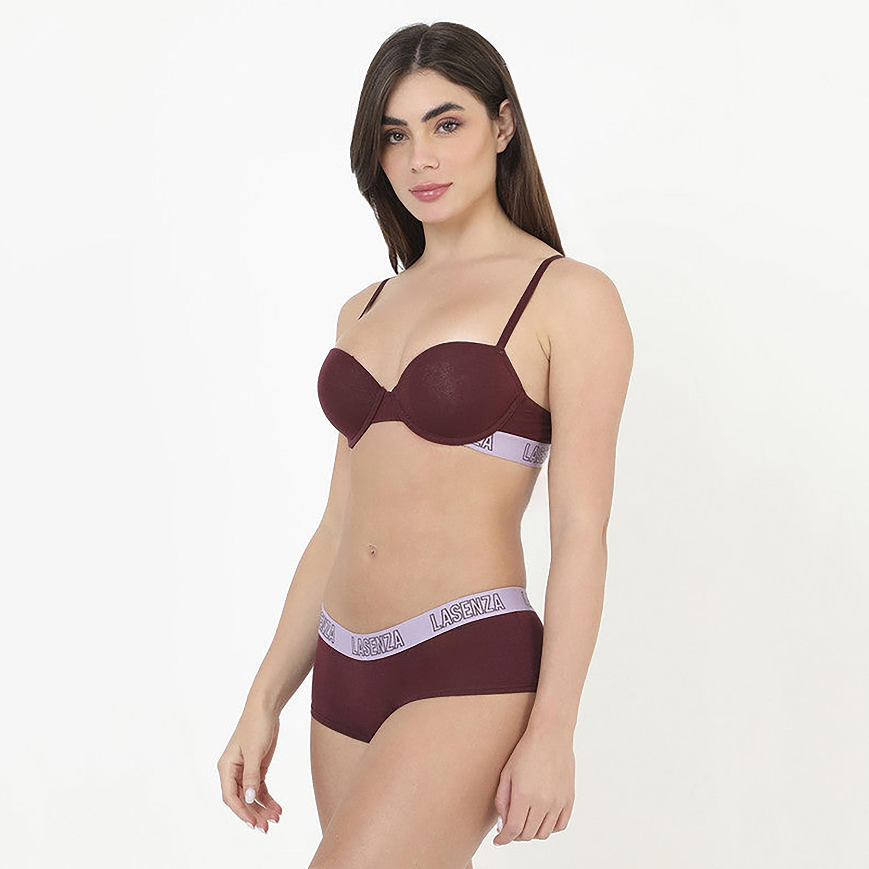 تغطية لا سينزا المتوسطة سروال داخلي نسائي خمري للبنات القصيرة-women-clothing-lingerie-panties-image-6