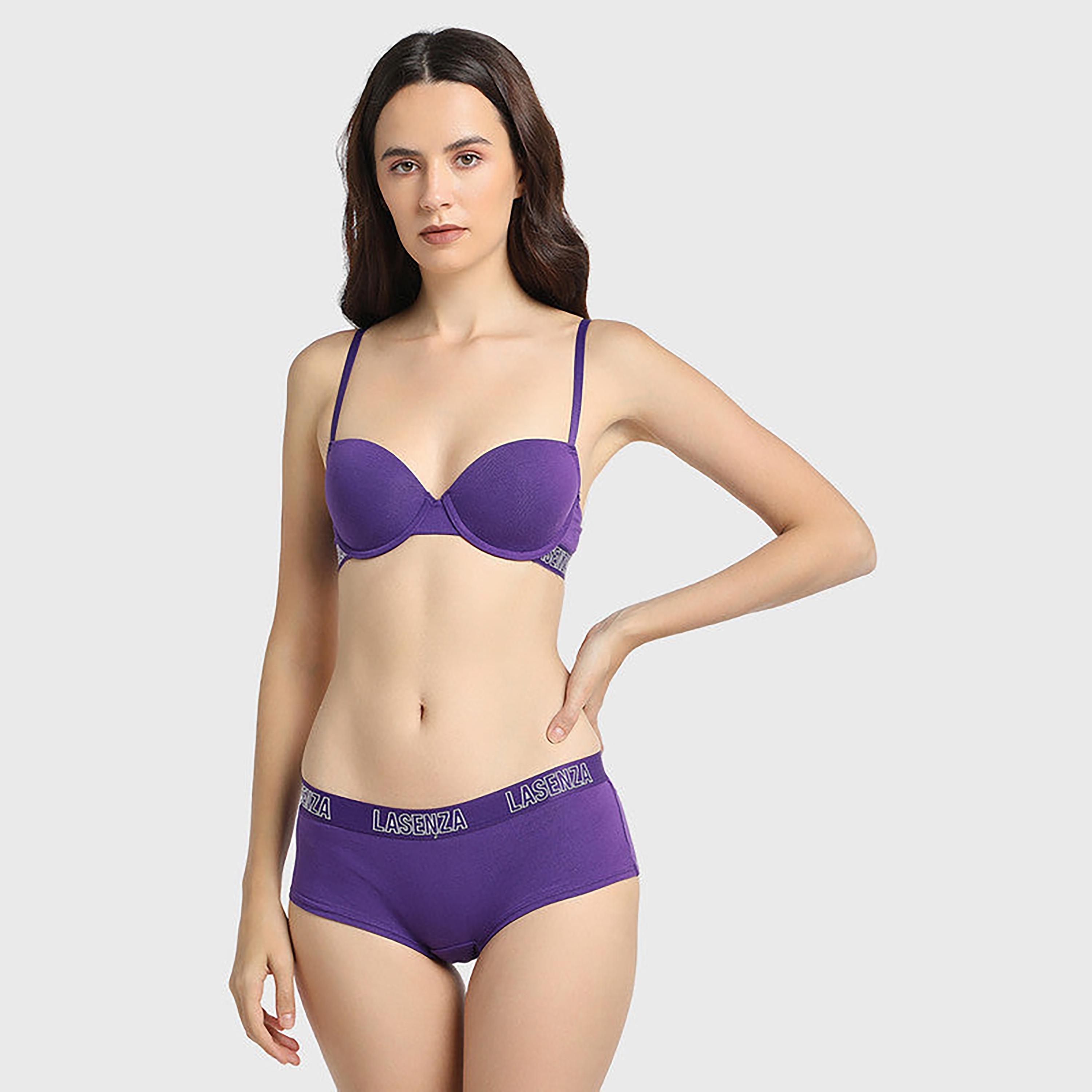 لا سينزا تغطية متوسطة بنفسجي بنات قصيرة للبنائين-women-clothing-lingerie-panties-image-2