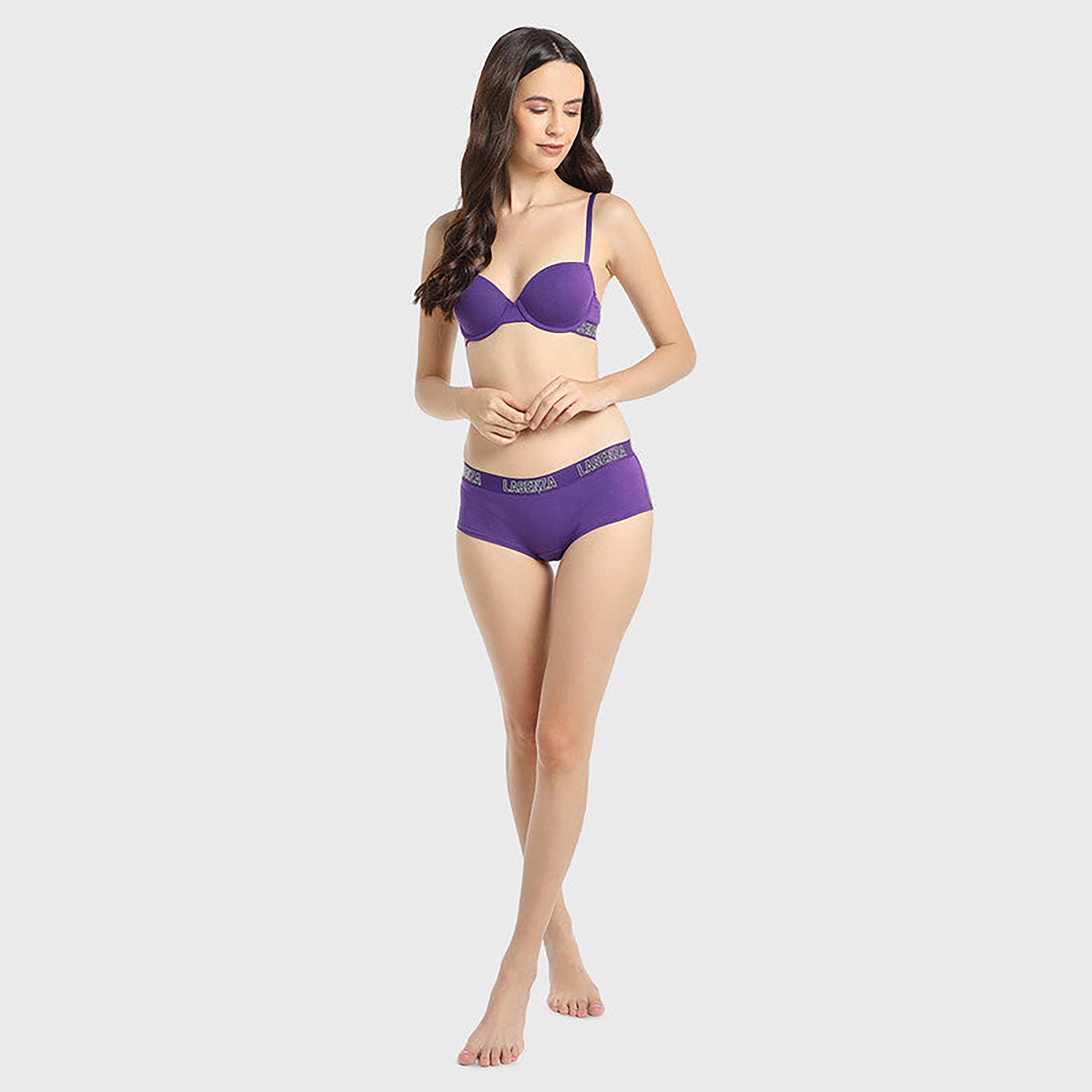 لا سينزا تغطية متوسطة بنفسجي بنات قصيرة للبنائين-women-clothing-lingerie-panties-image-4