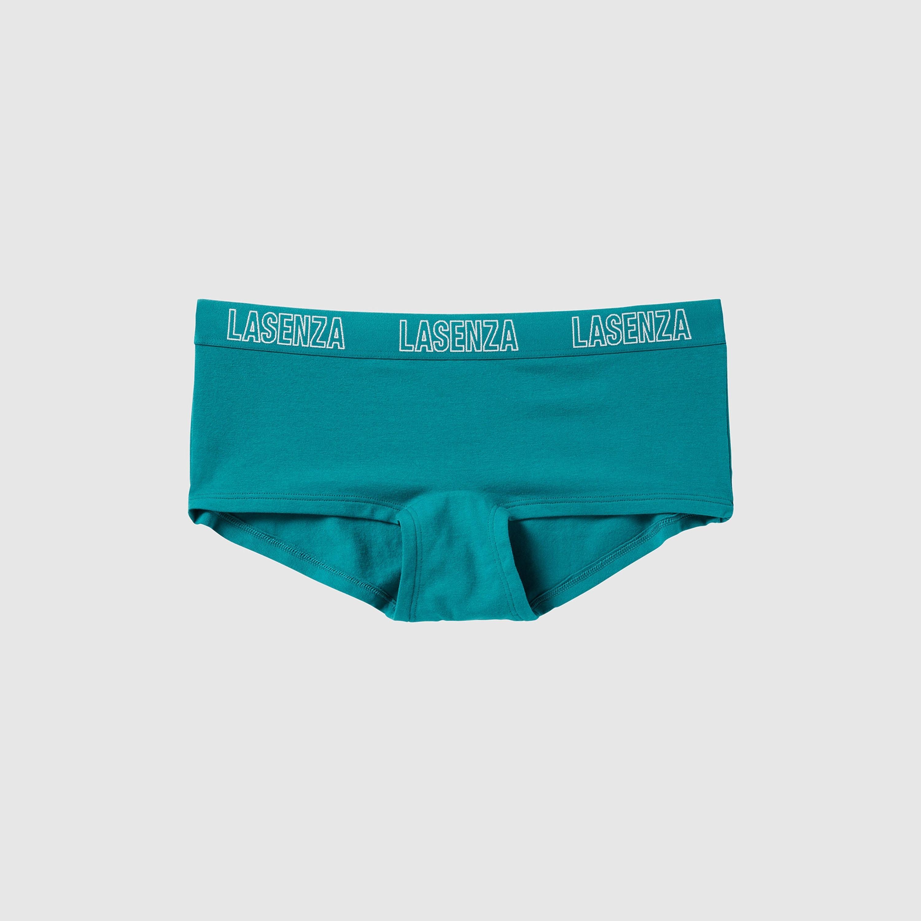تغطية لا سينزا متوسطة اللون الفيروزي للنساء شورت قصير للنساء-women-clothing-lingerie-panties-image-4