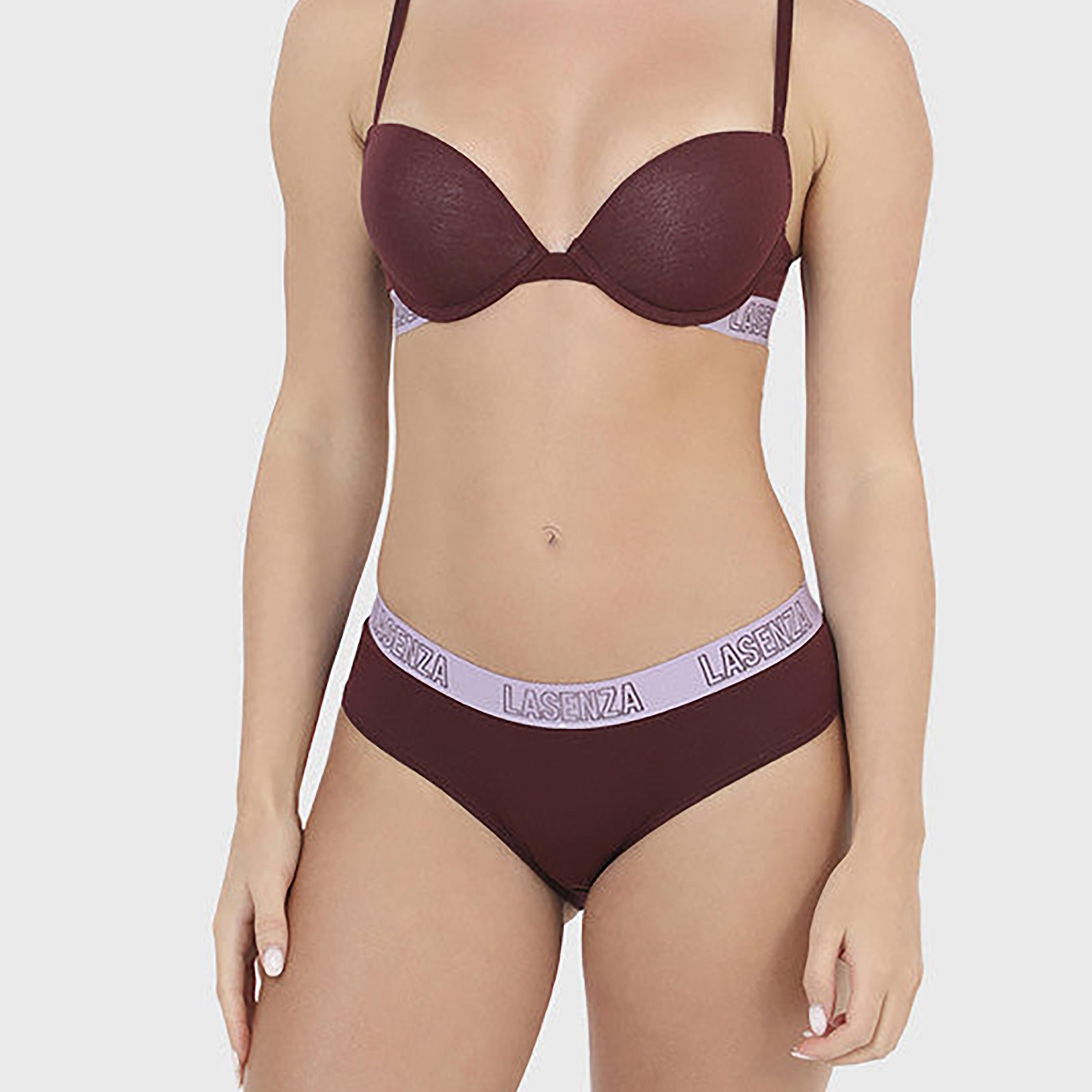 La Senza Medium Coverage Maroon Women's Hipster-women-clothing-lingerie-panties-image-1
