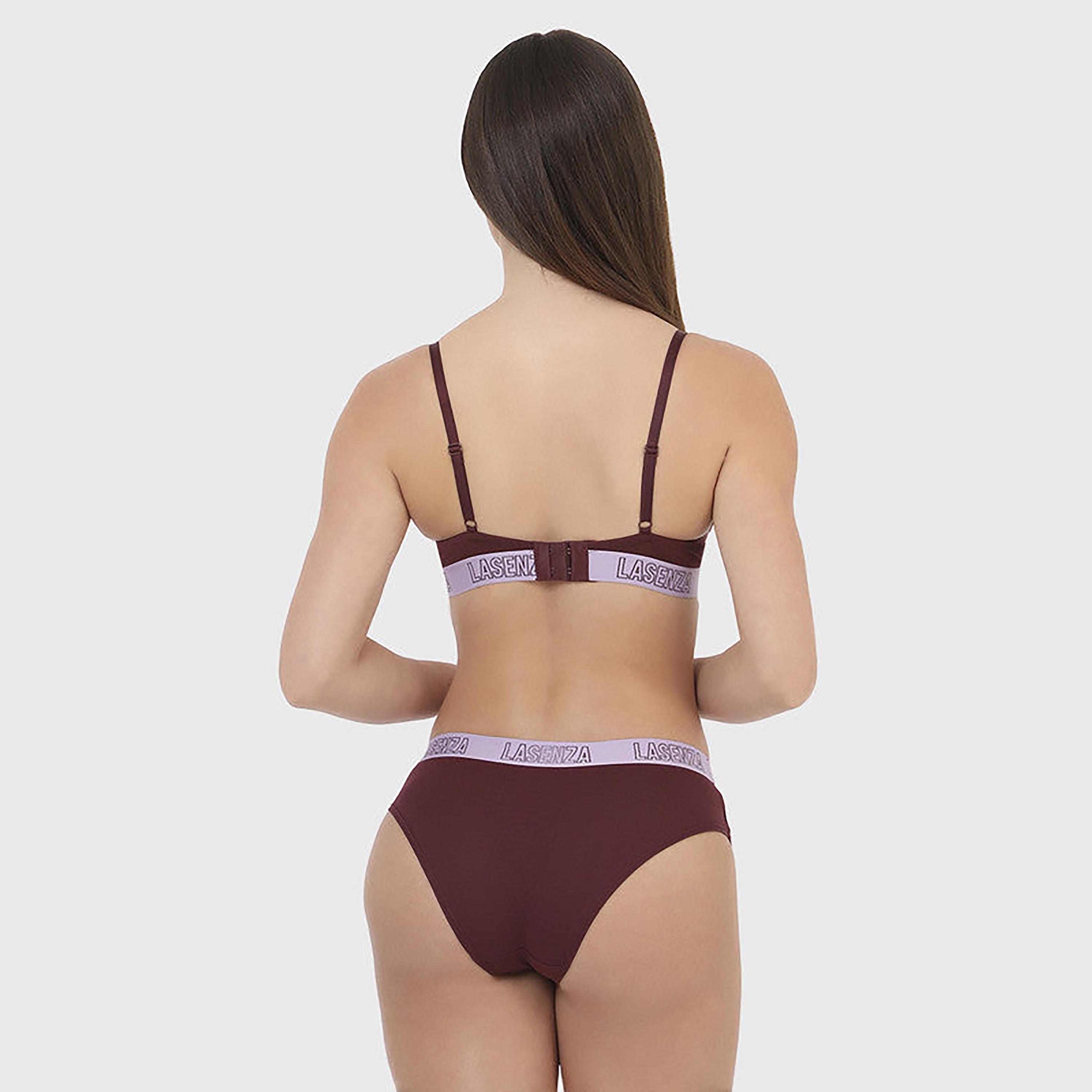 La Senza Medium Coverage Maroon Women's Hipster-women-clothing-lingerie-panties-image-3