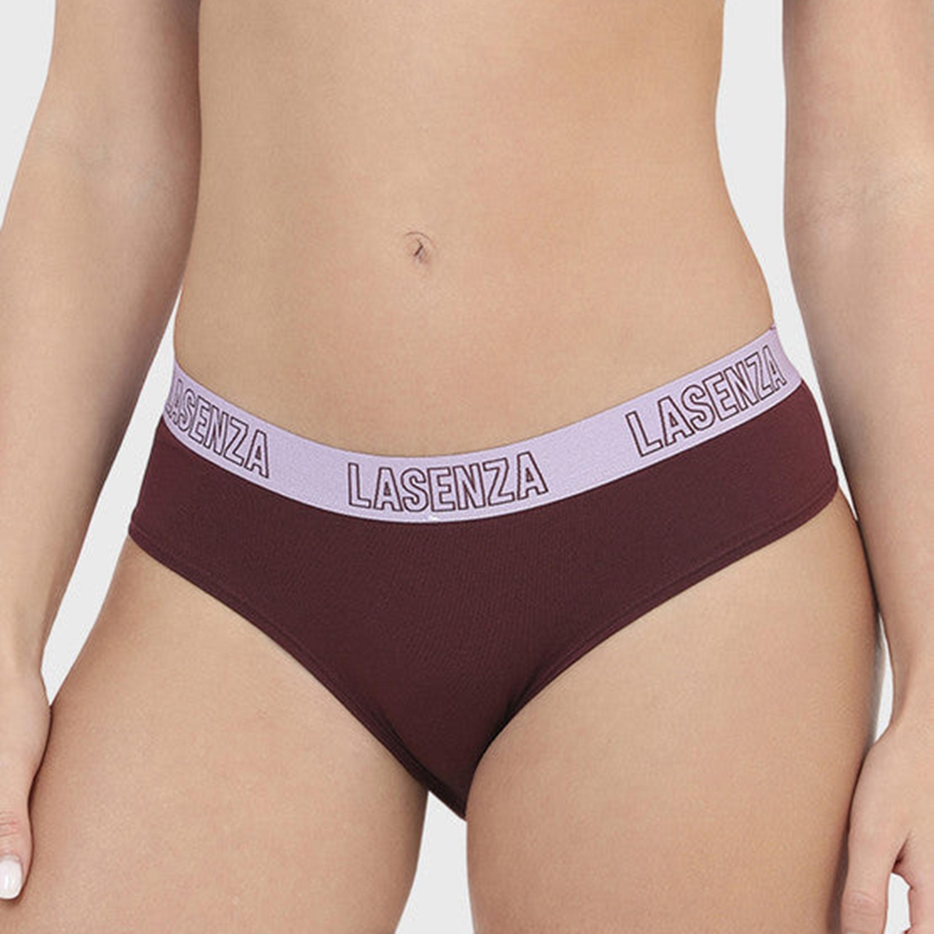La Senza Medium Coverage Maroon Women's Hipster-women-clothing-lingerie-panties-image-4