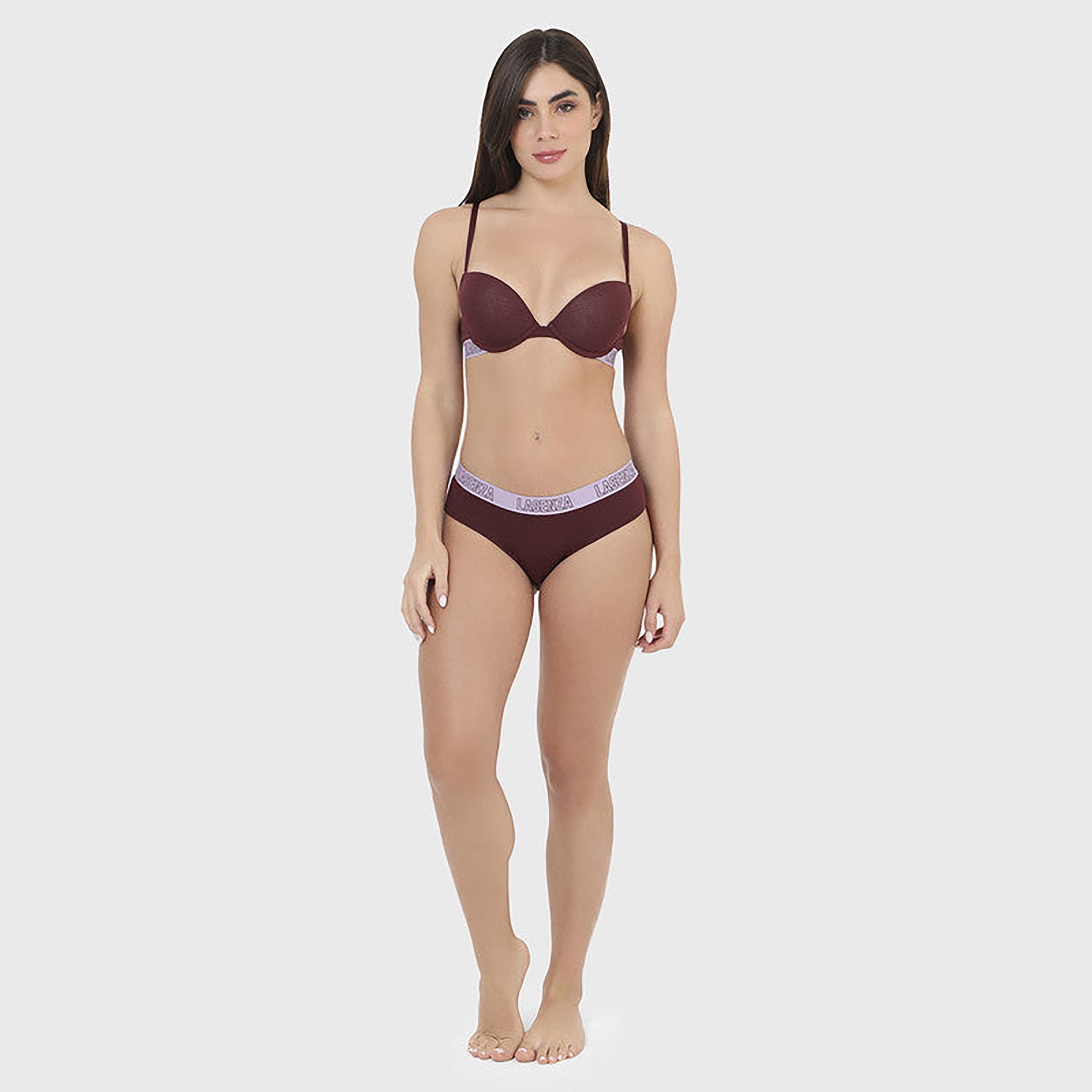 La Senza Medium Coverage Maroon Women's Hipster-women-clothing-lingerie-panties-image-5