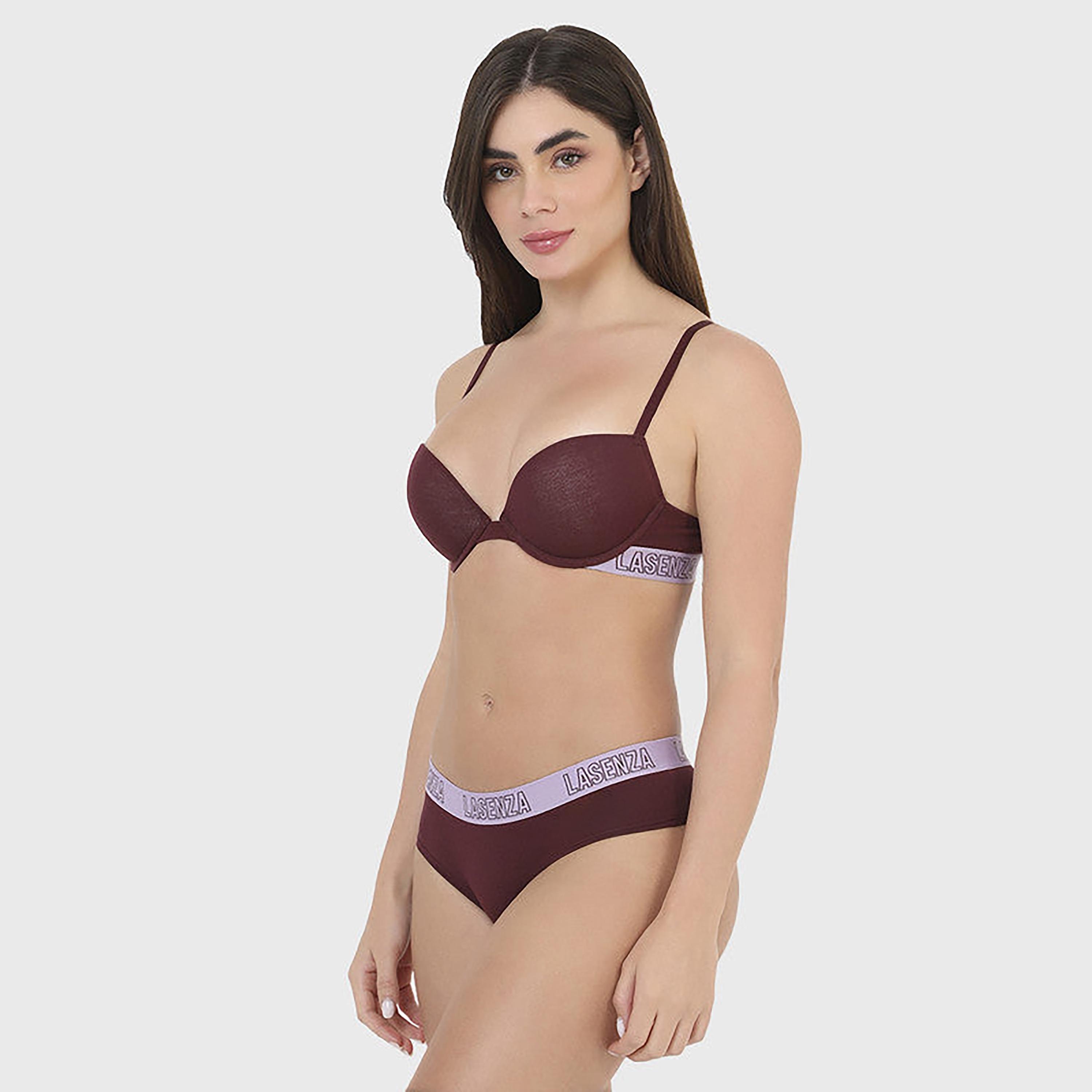 La Senza Medium Coverage Maroon Women's Hipster-women-clothing-lingerie-panties-image-6