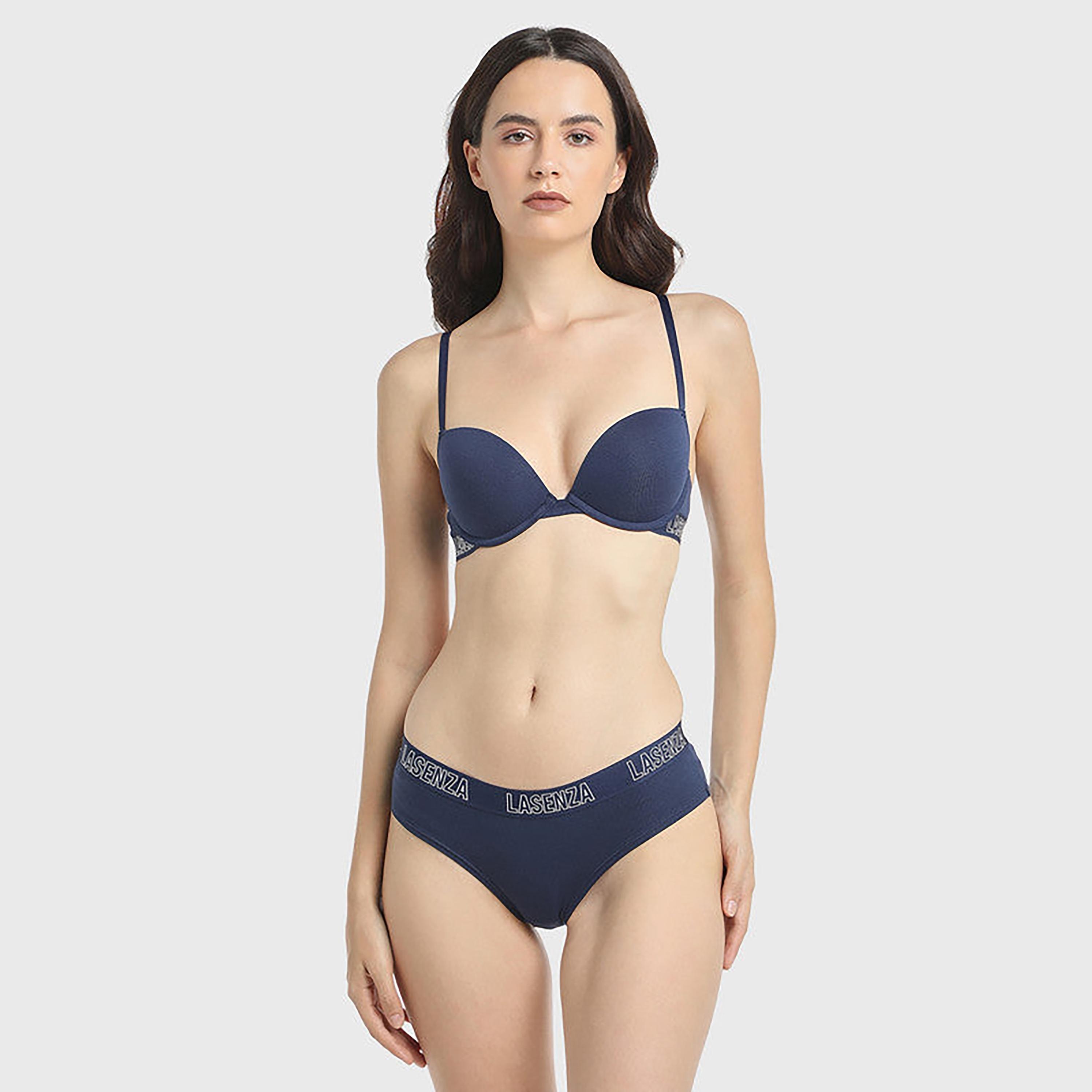 لا سينزا تغطية متوسطة اللون بلون كحلي داكن للنساء الهيبستر-women-clothing-lingerie-panties-image-2