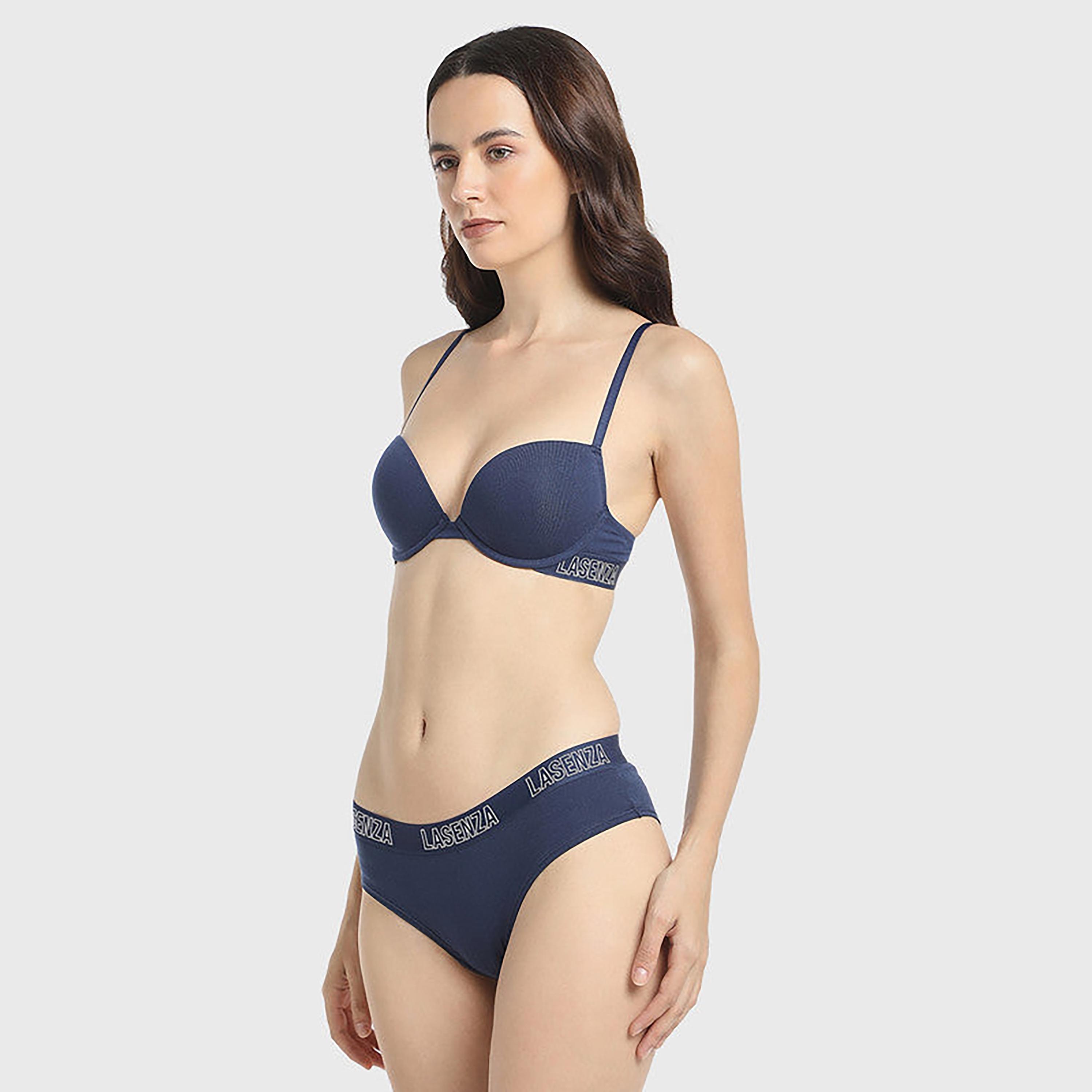 لا سينزا تغطية متوسطة اللون بلون كحلي داكن للنساء الهيبستر-women-clothing-lingerie-panties-image-6