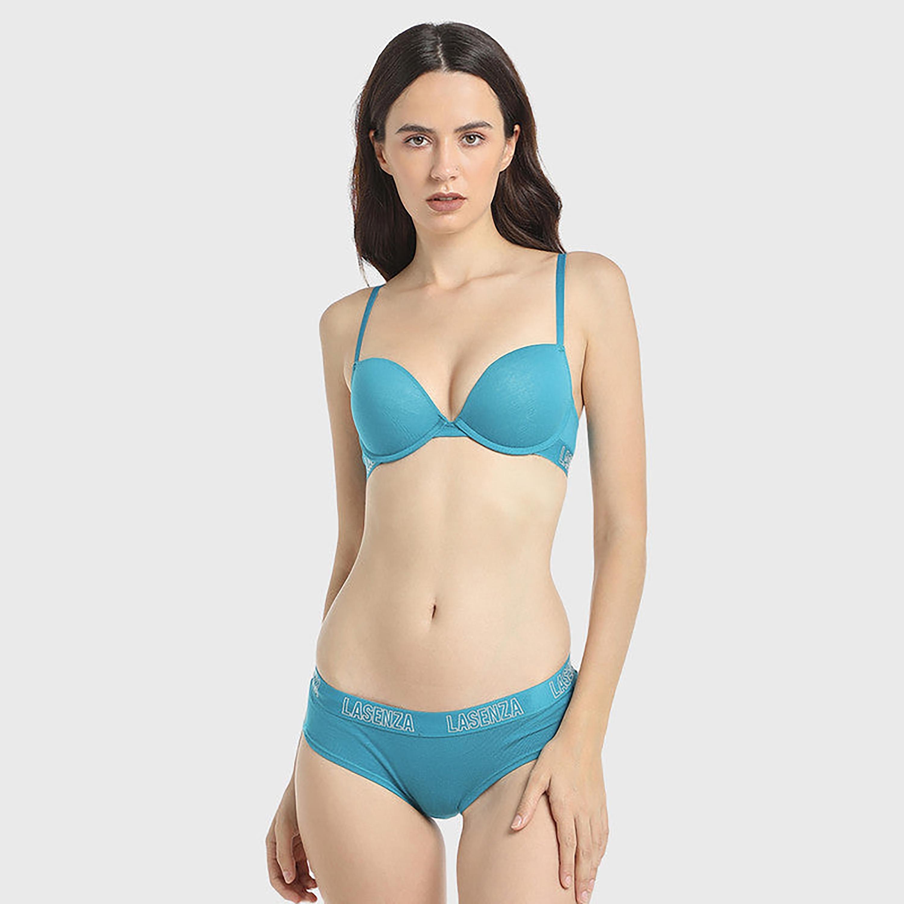 La Senza Medium Coverage Blue Women's Hipster Panties-women-clothing-lingerie-panties-image-2