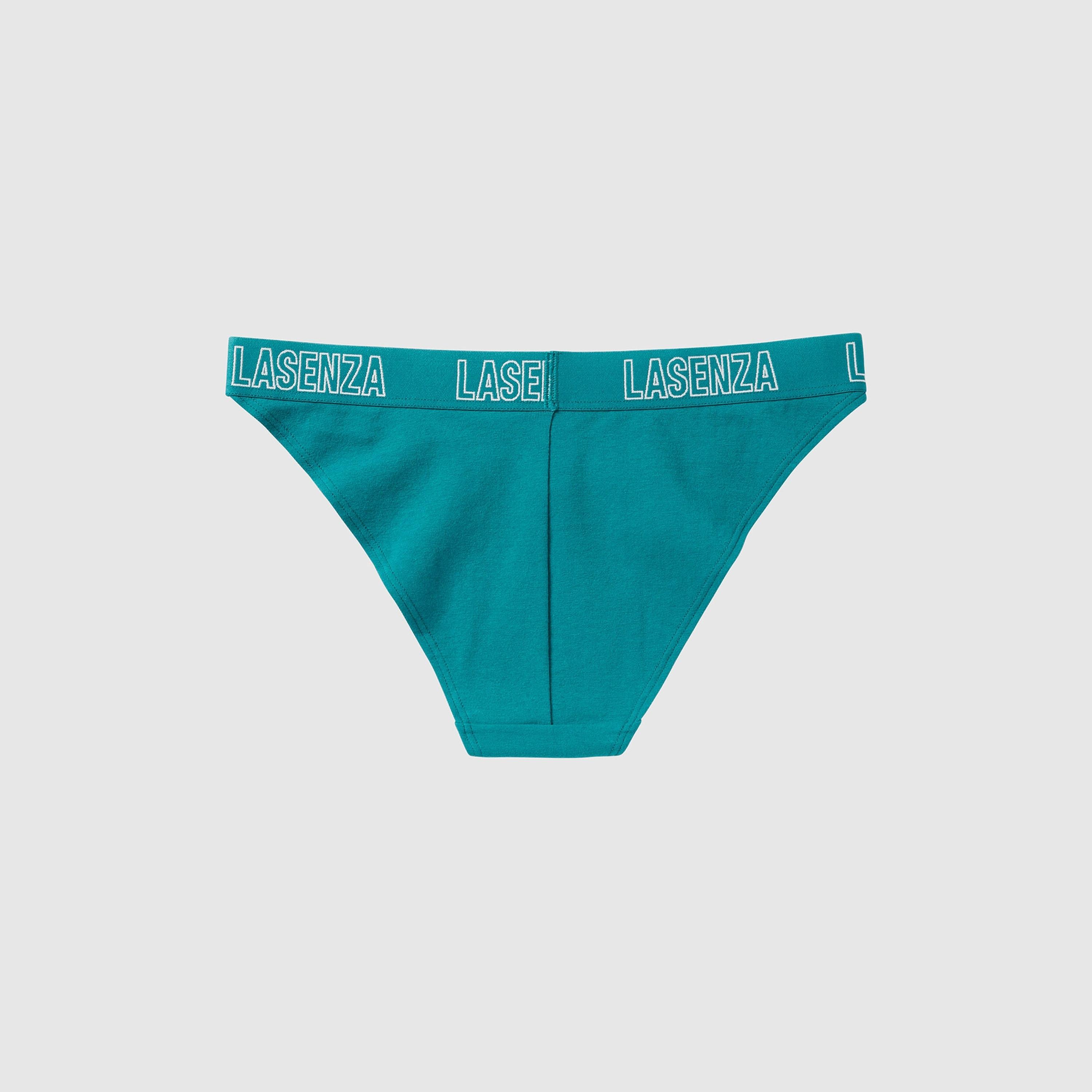 سراويل لا سينزا متوسطة التغطية باللون الفيروزي الداخلي للنساء من تشيكيني-women-clothing-lingerie-panties-image-5