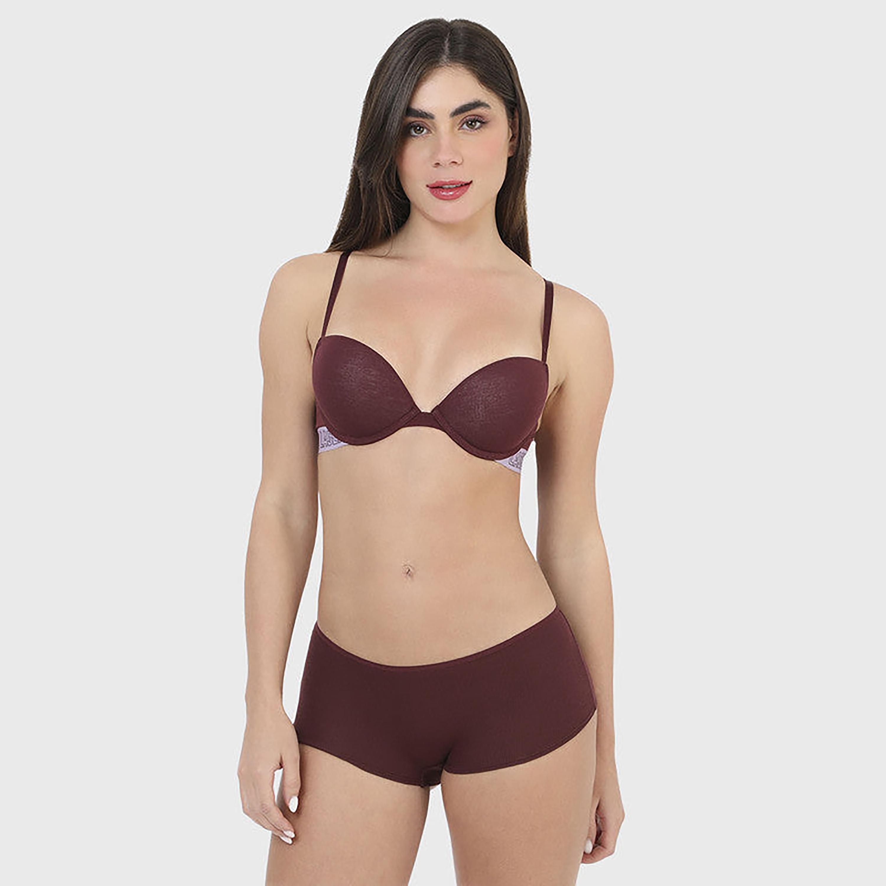 تغطية لا سينزا المتوسطة سروال داخلي نسائي خمري للبنات القصيرة-women-clothing-lingerie-panties-image-2