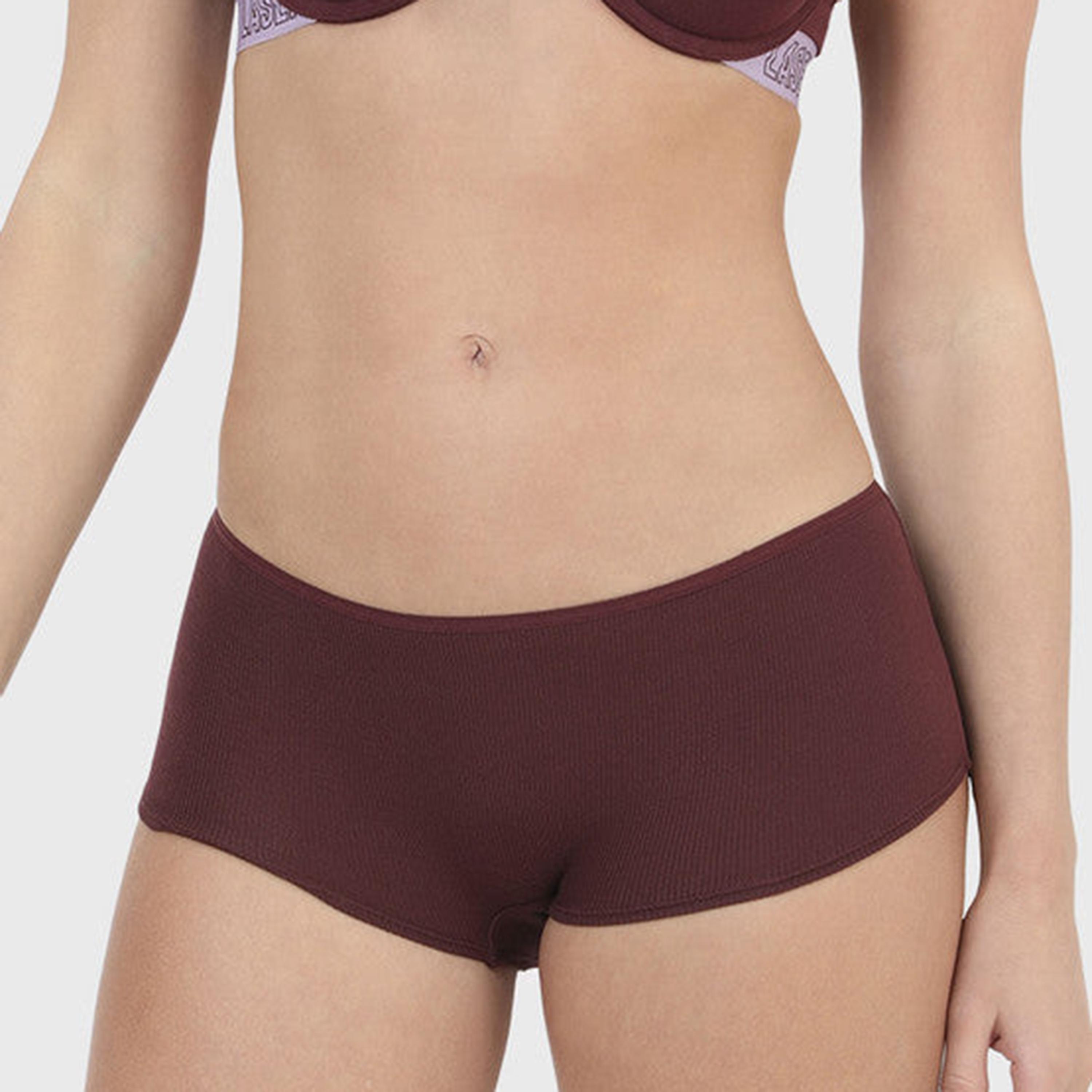 تغطية لا سينزا المتوسطة سروال داخلي نسائي خمري للبنات القصيرة-women-clothing-lingerie-panties-image-4