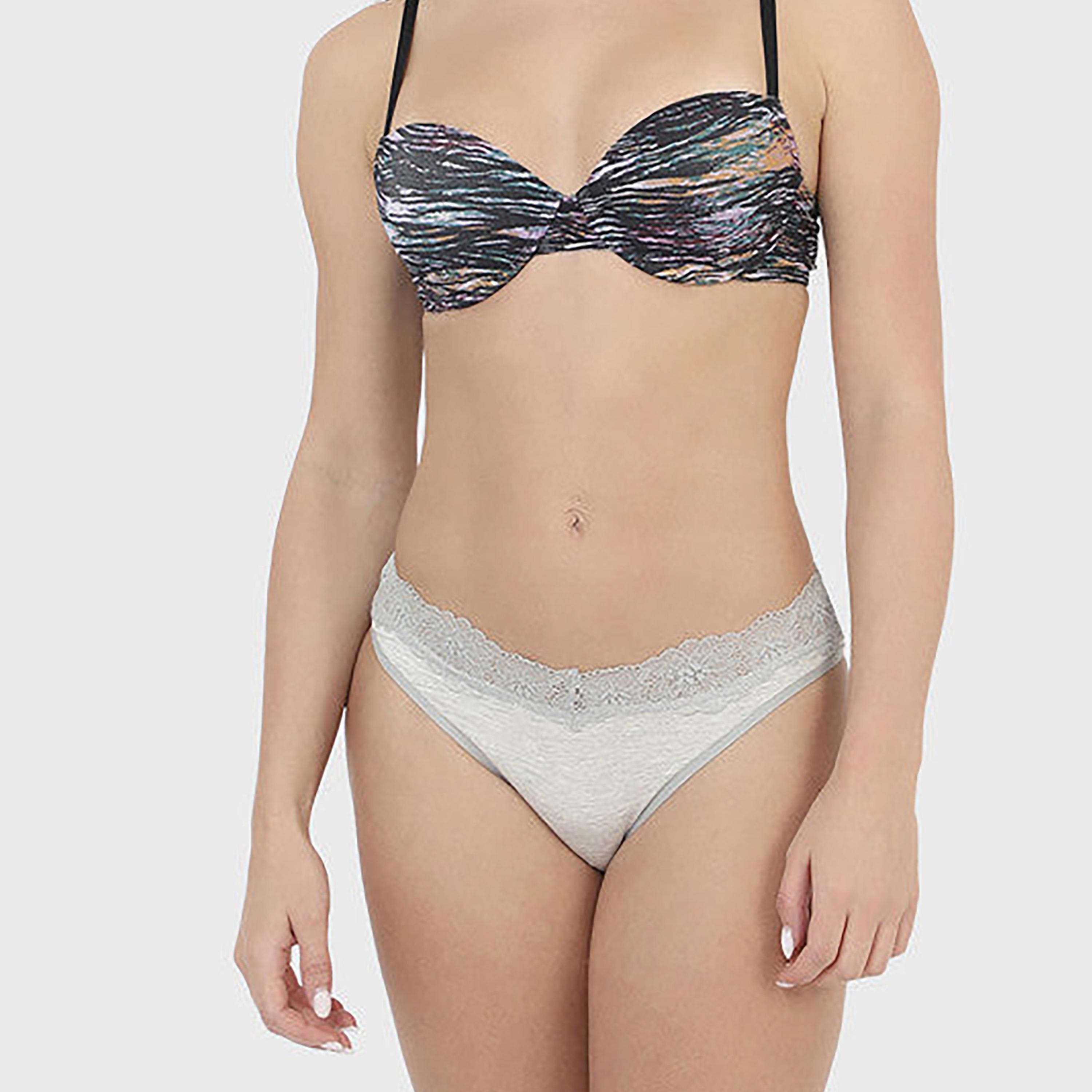 لا سينزا تغطية متوسطة بطبقة هيذر جراي فاتحة للنساء-women-clothing-lingerie-panties-image-1