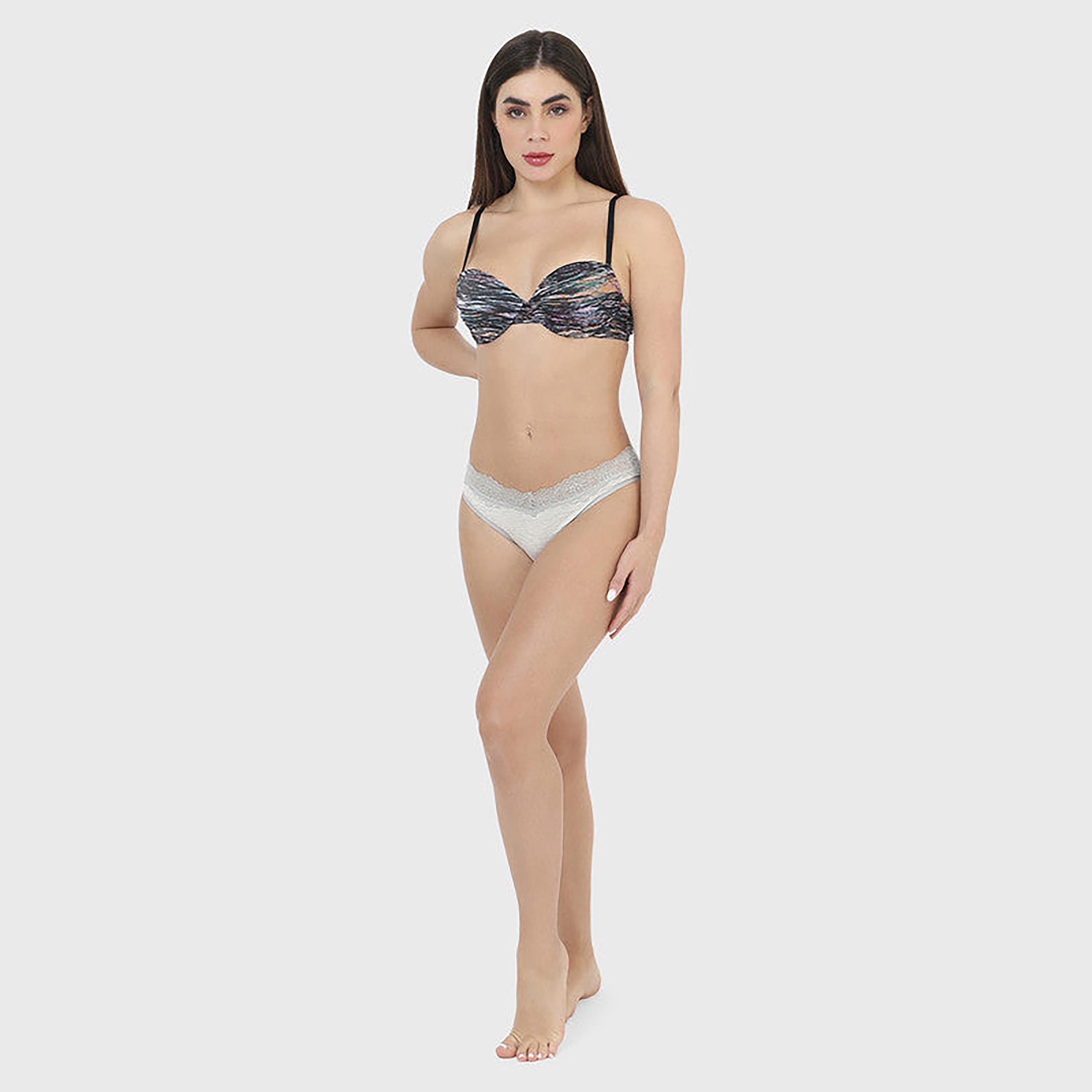 لا سينزا تغطية متوسطة بطبقة هيذر جراي فاتحة للنساء-women-clothing-lingerie-panties-image-5