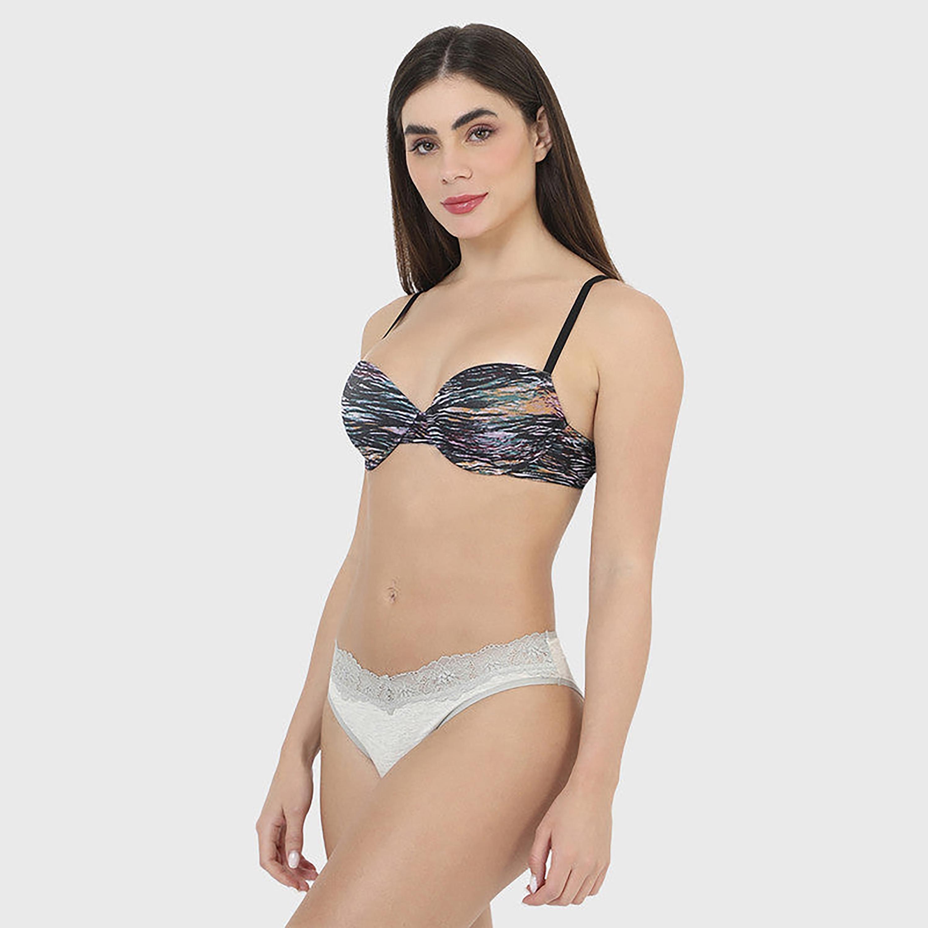 لا سينزا تغطية متوسطة بطبقة هيذر جراي فاتحة للنساء-women-clothing-lingerie-panties-image-6