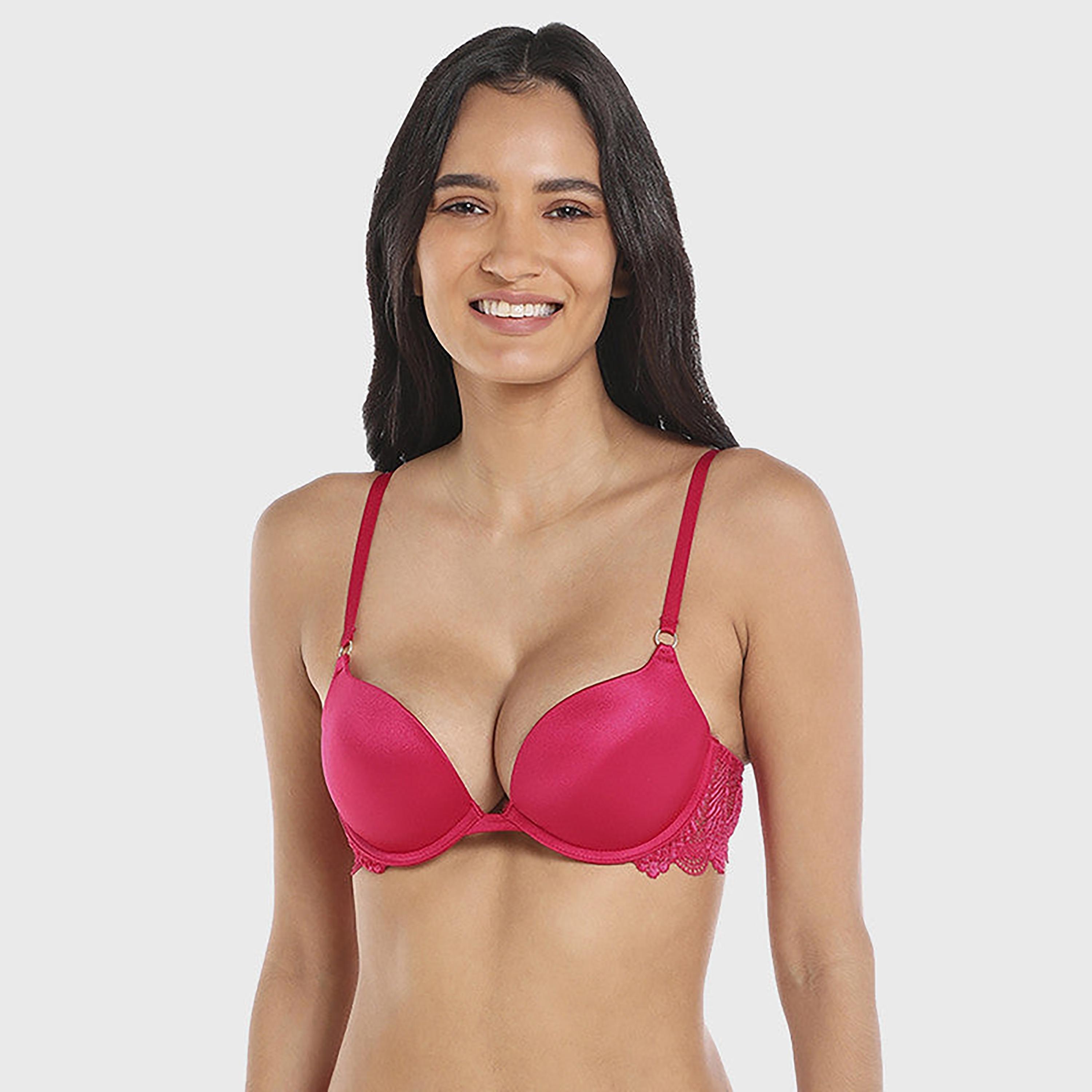 حمالة صدر نسائية بدون بطانة باللون الأرجواني غير مبطنة بلون لا سينزا-women-clothing-lingerie-bras-image-1