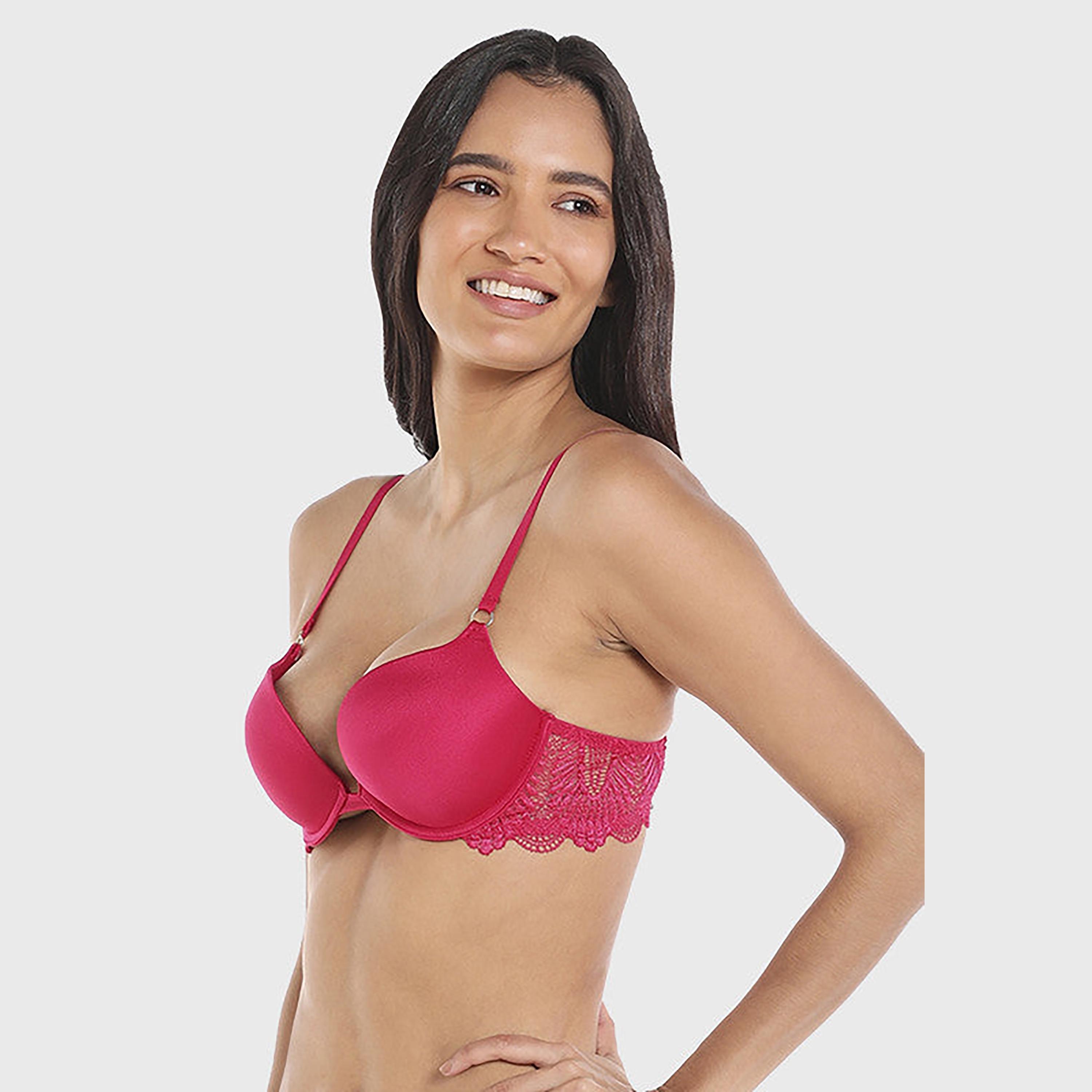 حمالة صدر نسائية بدون بطانة باللون الأرجواني غير مبطنة بلون لا سينزا-women-clothing-lingerie-bras-image-2