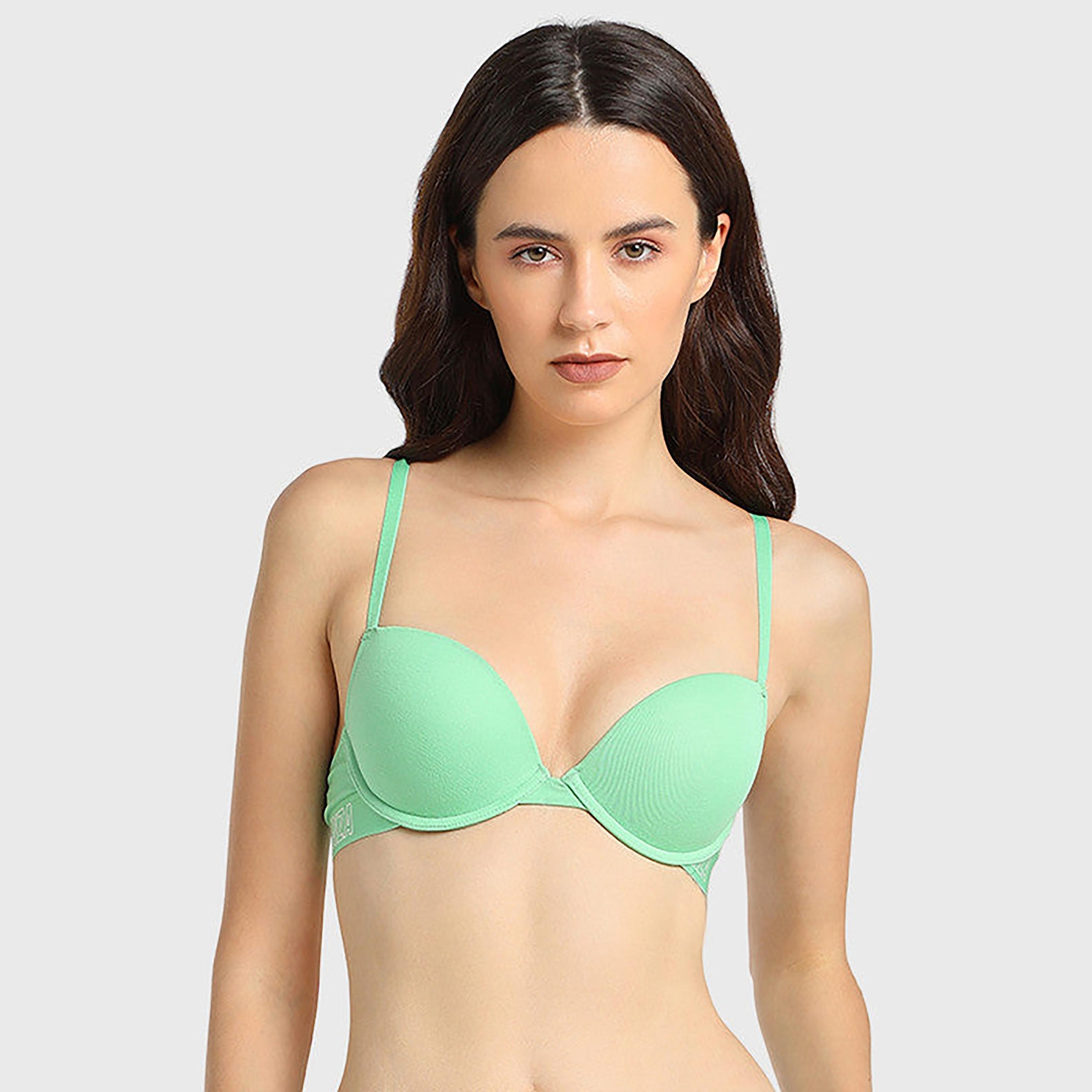 حمالة صدر نسائية غاصقة بدون بطانة من لا سينزا بدون أسلاك خضراء نعناعية-women-clothing-lingerie-bras-image-1