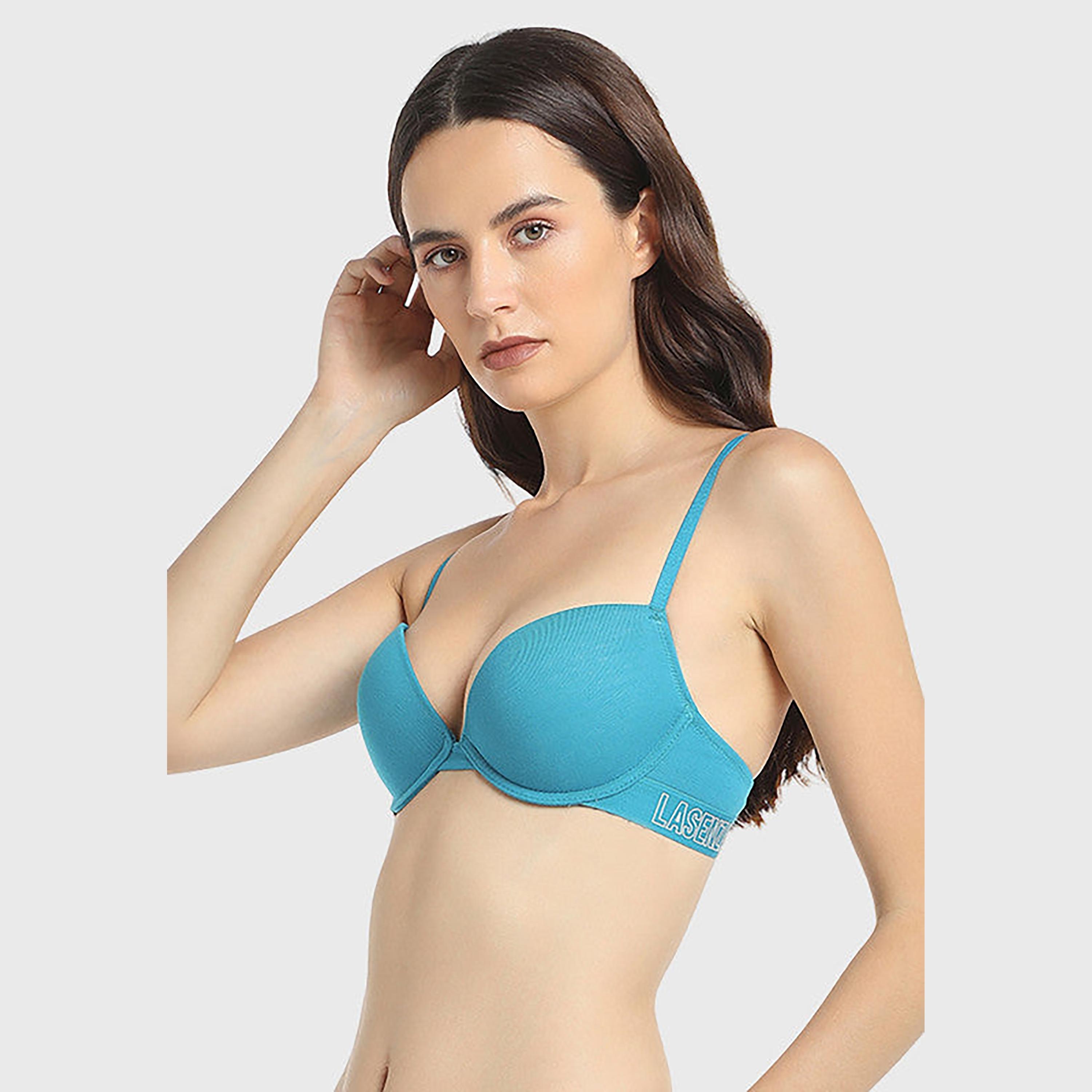 حمالة صدر نسائية بلا بطن باللون الفيروزي غير الأسلاك للنساء-women-clothing-lingerie-bras-image-5