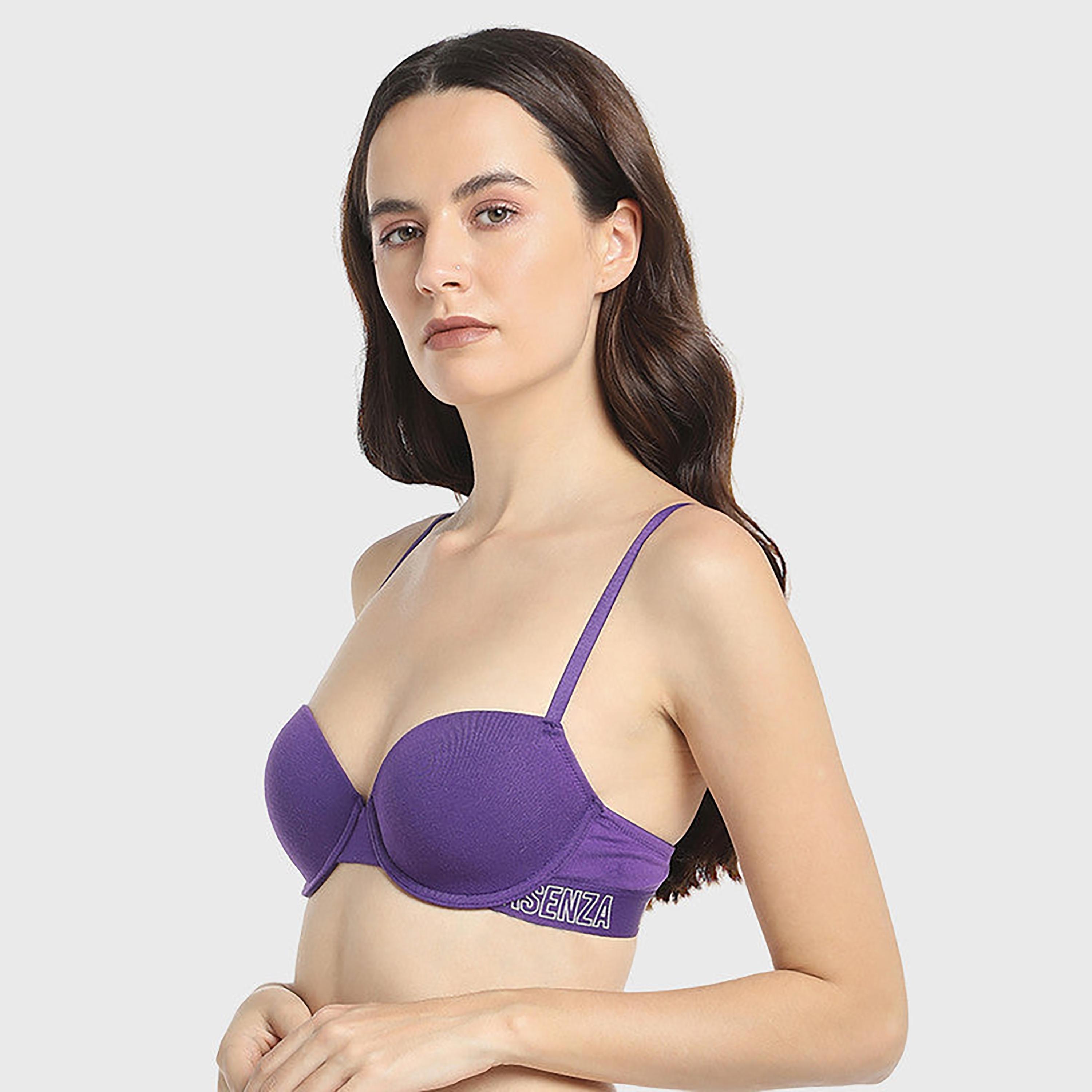 حمالة صدر نسائية بنفسجية غير مجهزة بدون أسلاك لا سينزا-women-clothing-lingerie-bras-image-4