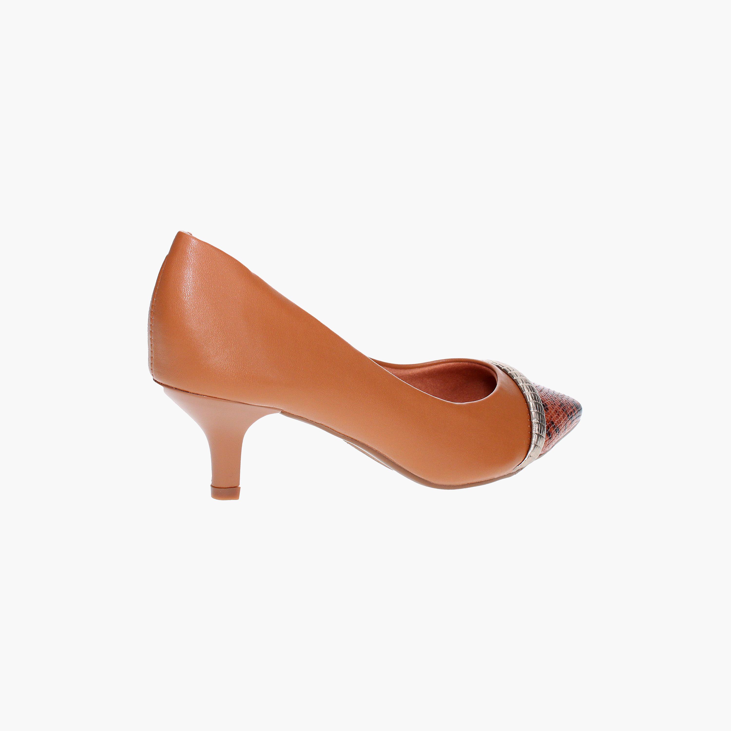 حذاء نسائي من فيزانو بكعب كيتن على شكل ثعبان ومقدمة مدببة | 1122-878-25974-women-shoes-heels-image-2