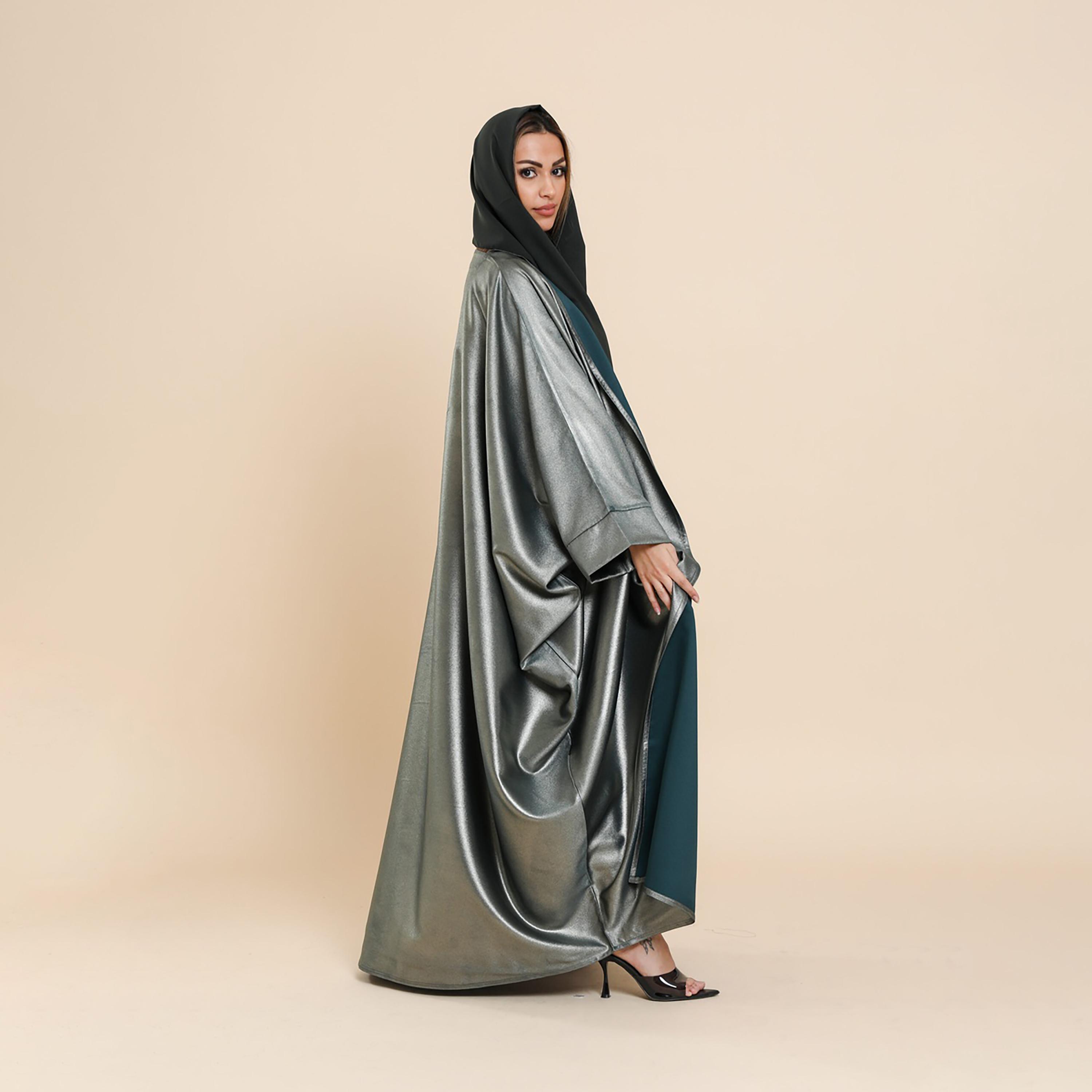 Shop Johrh Open Front Abaya with Hijab Online | Centrepoint