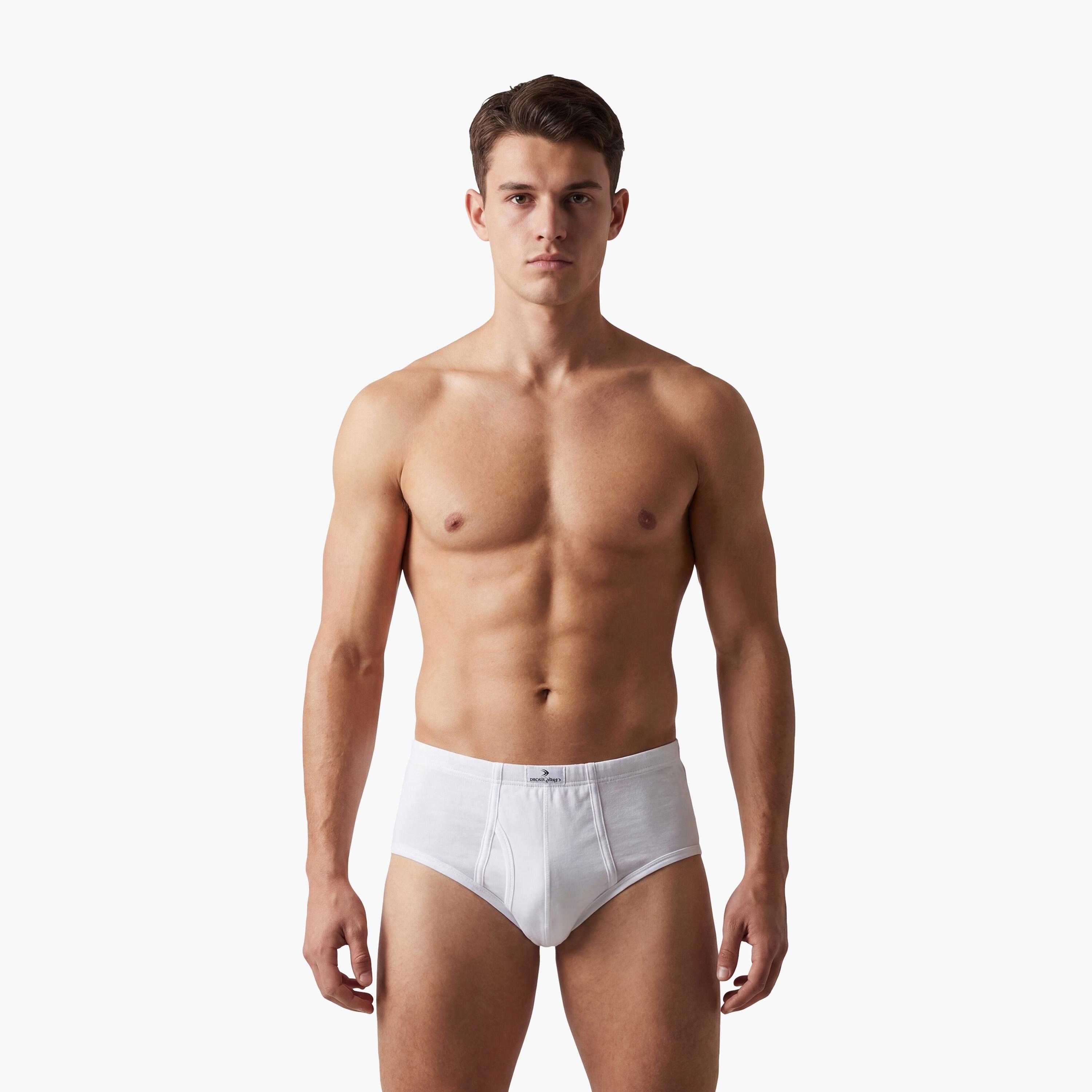 Drosh Pack of 6 White Men's Briefs-men-clothing-innerwear-underwear-image-2