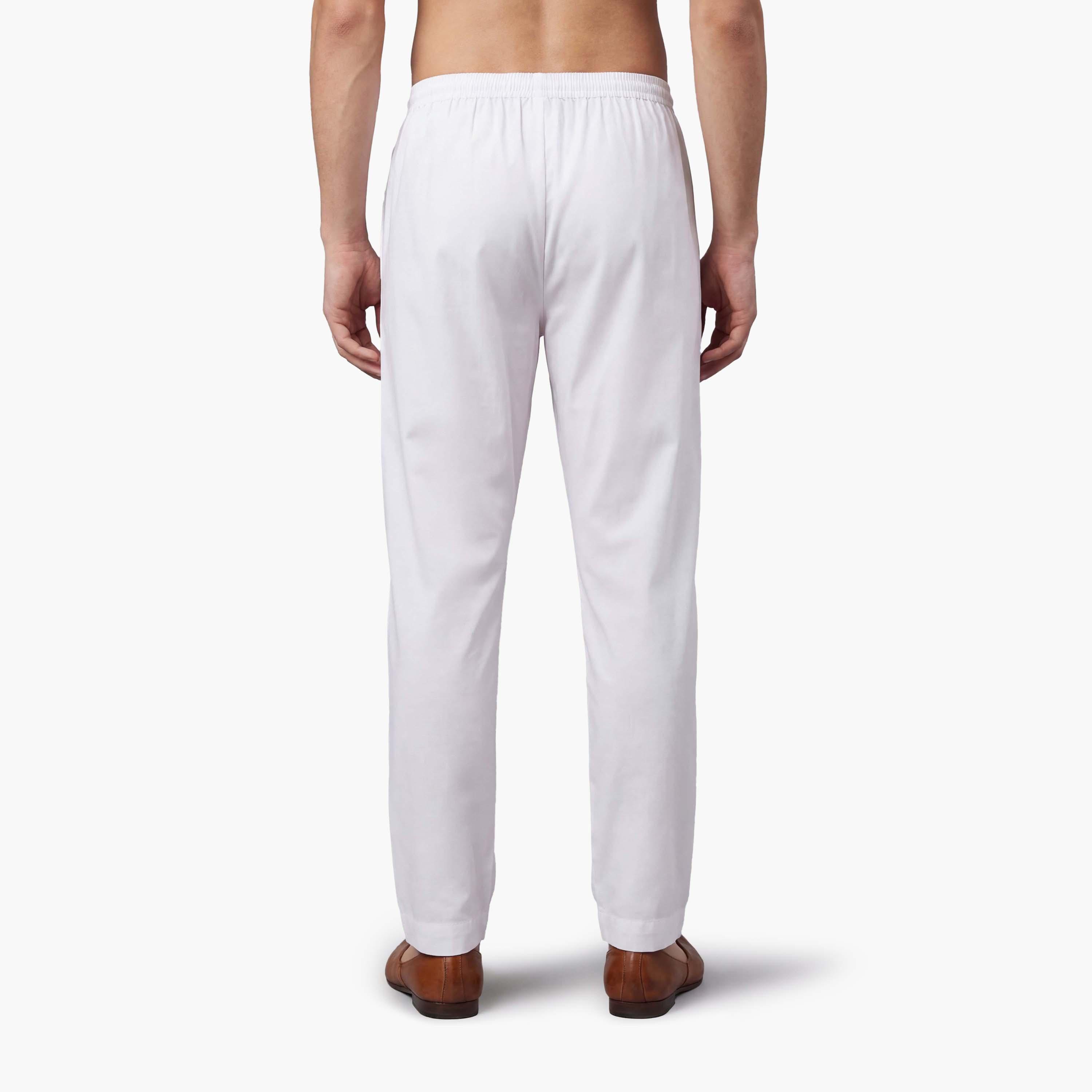 Drosh Pack of 6 White Men's Pants Without Patch-men-clothing-bottoms-trousersandchinos-trousers-image-3
