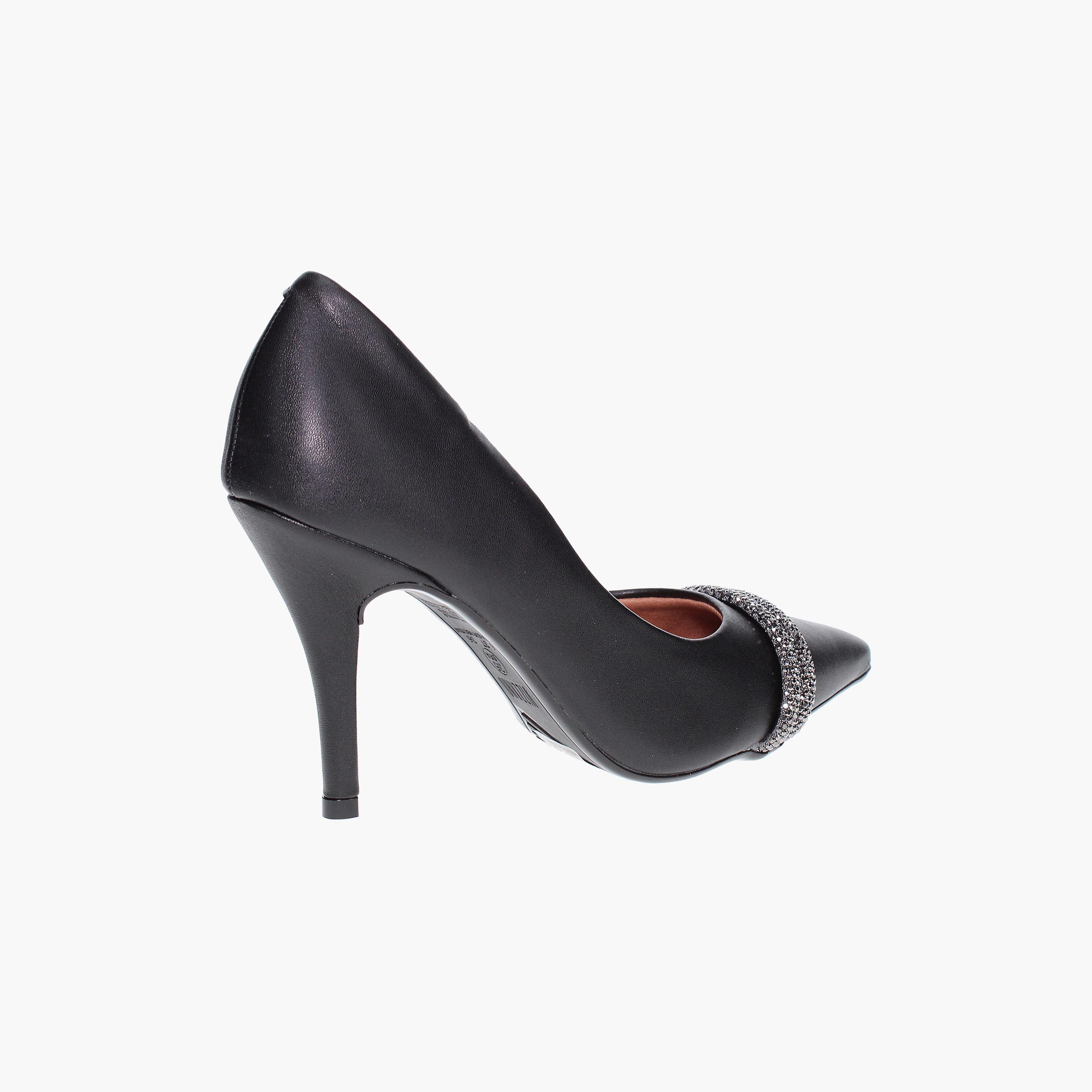 حذاء نسائي بكعب ستيليتو من فيزانو مع مزين بماسية | 1184-1174-24523-women-shoes-heels-image-2