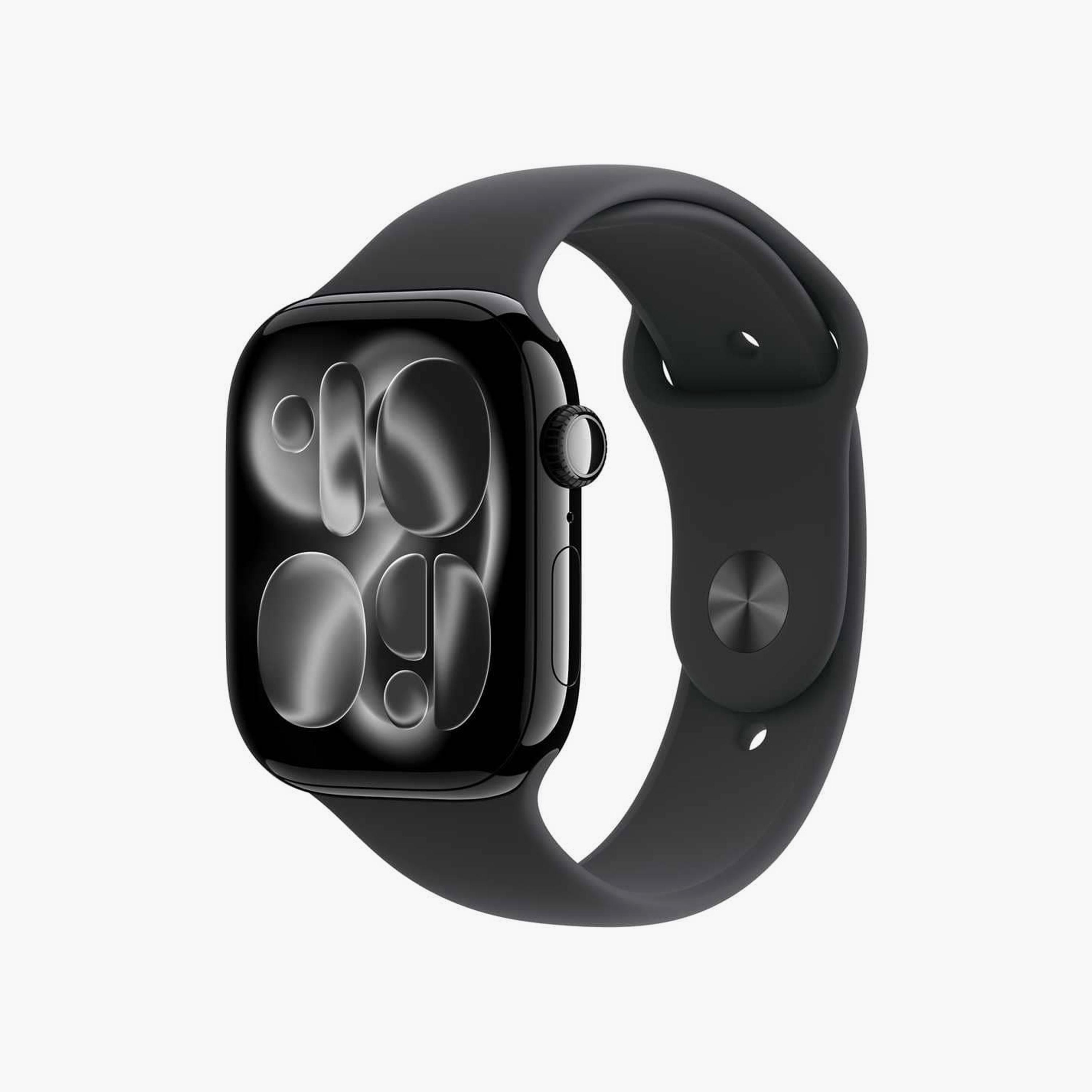 Apple Watch Series 11 GPS 42mm Aluminium Case with Black Sport Band-electronics-smartwatches-image-1