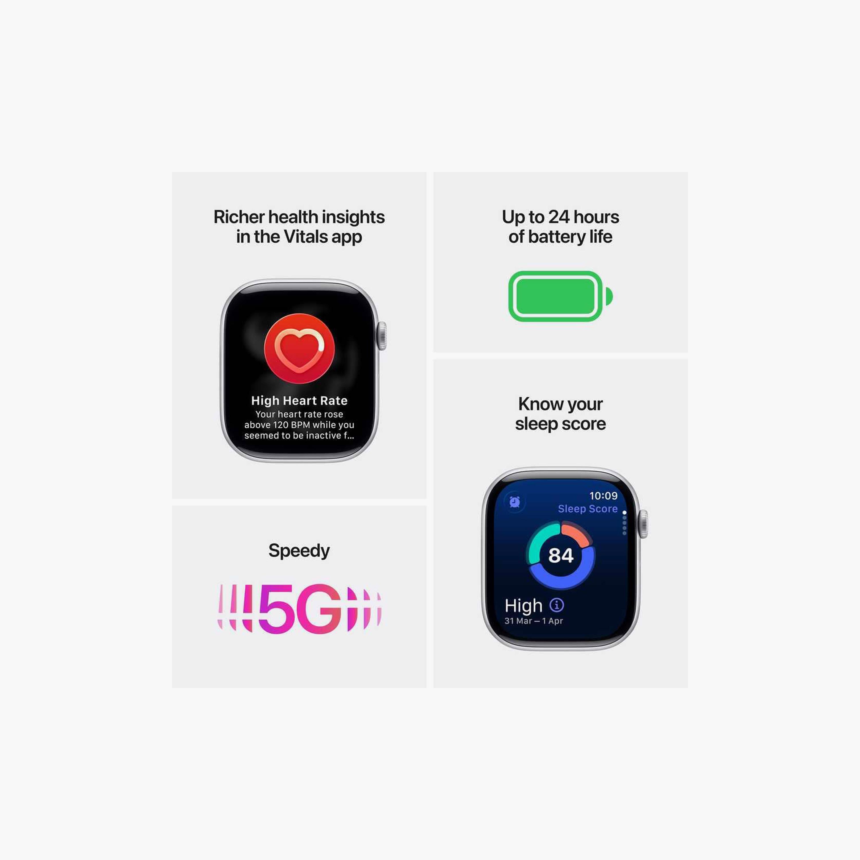 Apple Watch Series 11 GPS 42mm Aluminium Case with Black Sport Band-electronics-smartwatches-image-3