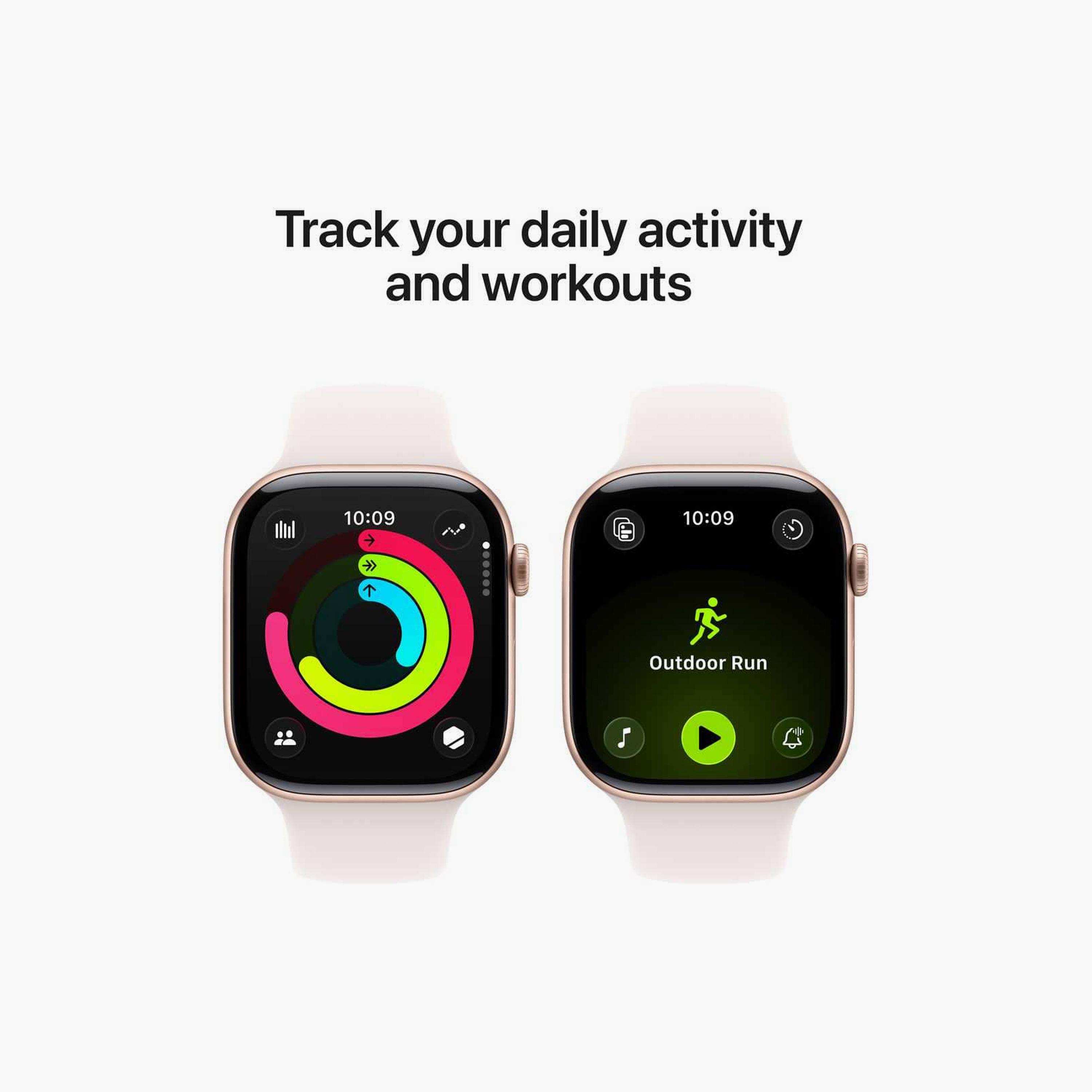 Apple Watch Series 11 GPS + Cellular 42mm Rose Gold Aluminium Case with Light Blush Sport Band-men-watchesandjewellery-watches-image-4
