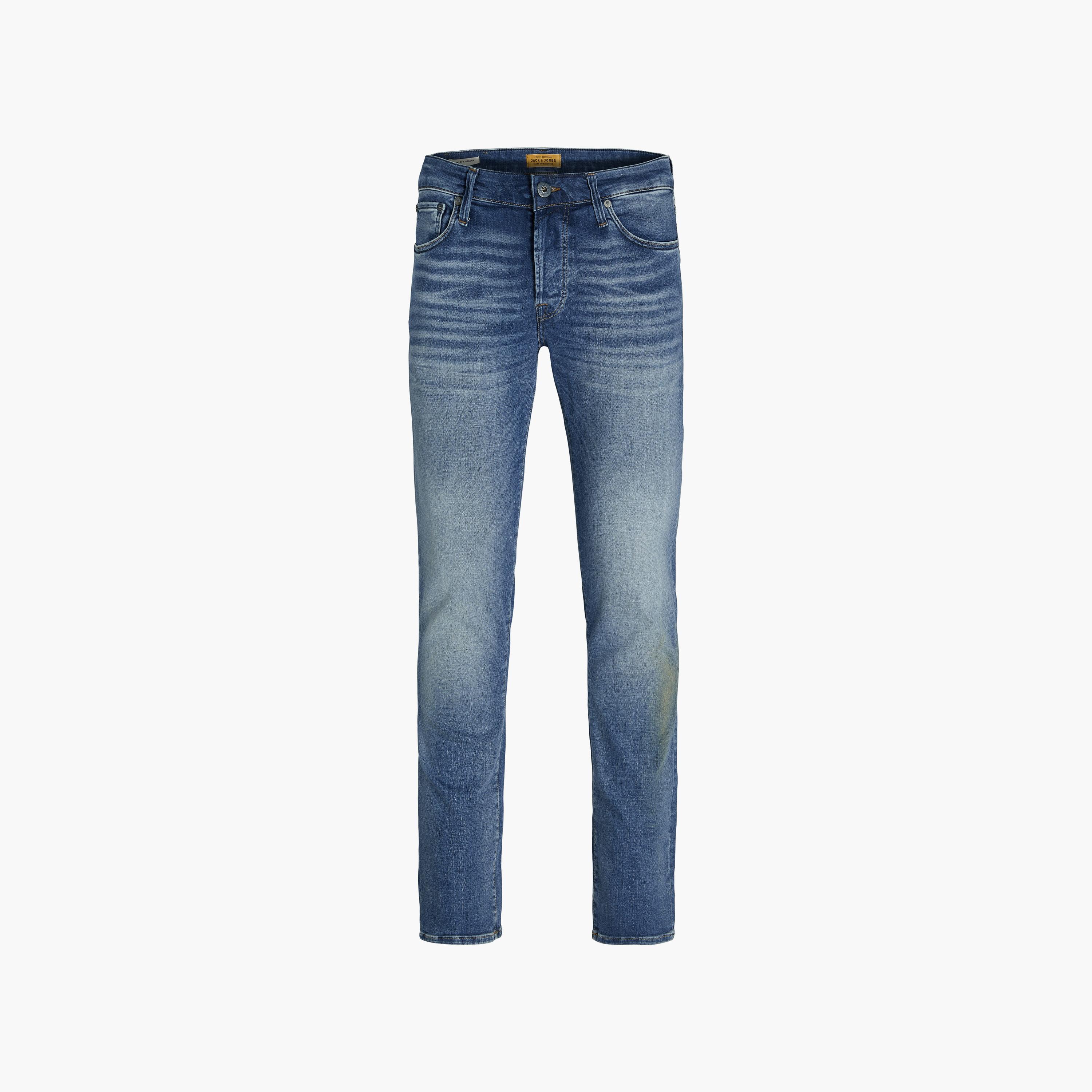 Jack & Jones Slim Fit Mid Washed Mid-Rise Men's Jeans-men-clothing-bottoms-jeans-image-7