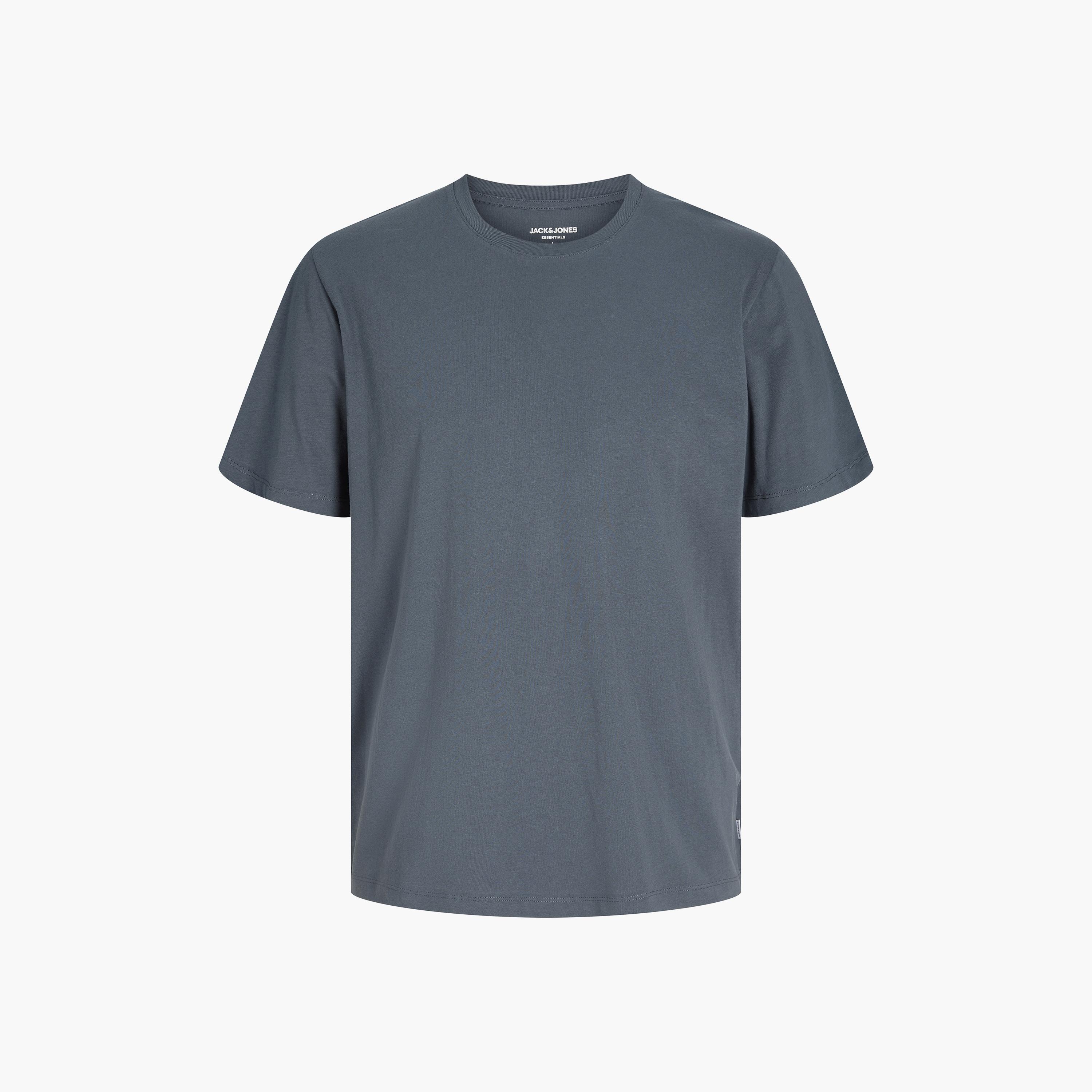 تيشرت رجالي سادة بياقة مستديرة وأكمام قصيرة من جاك آند جونز-men-clothing-tshirtsandpolos-tshirts-image-61