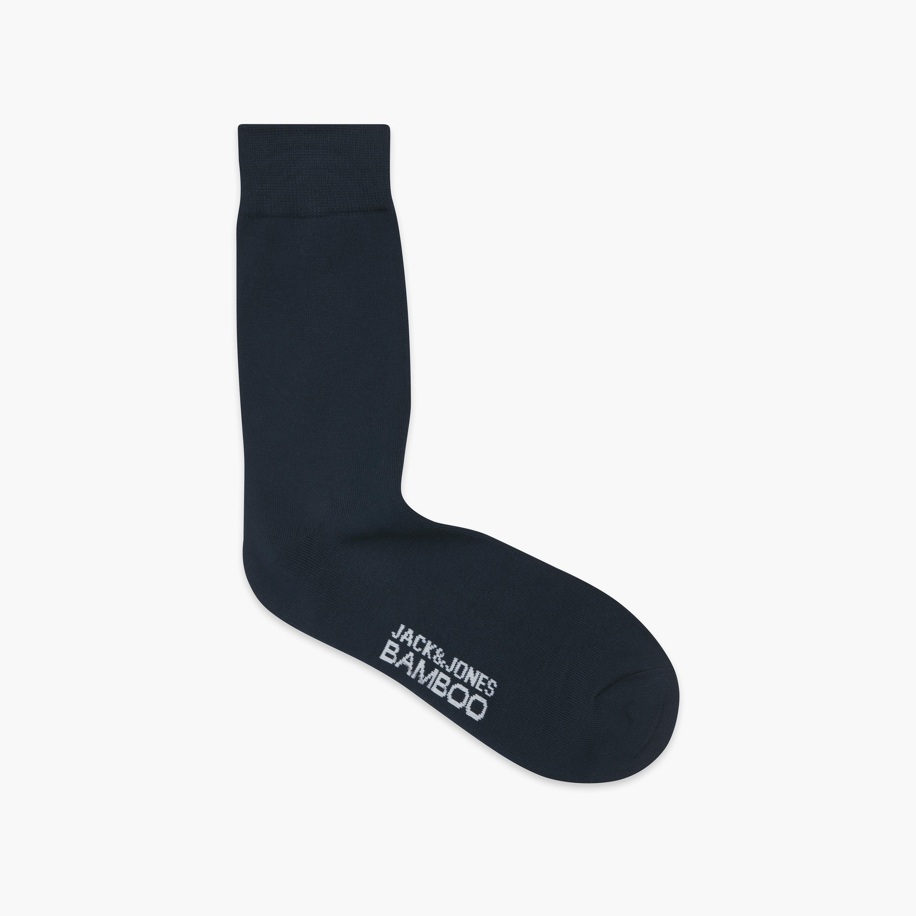 Jack & Jones 5-Pack Jacbasic Bamboo Text-Print Viscose Men's Socks | 12198027-men-socks-image-2