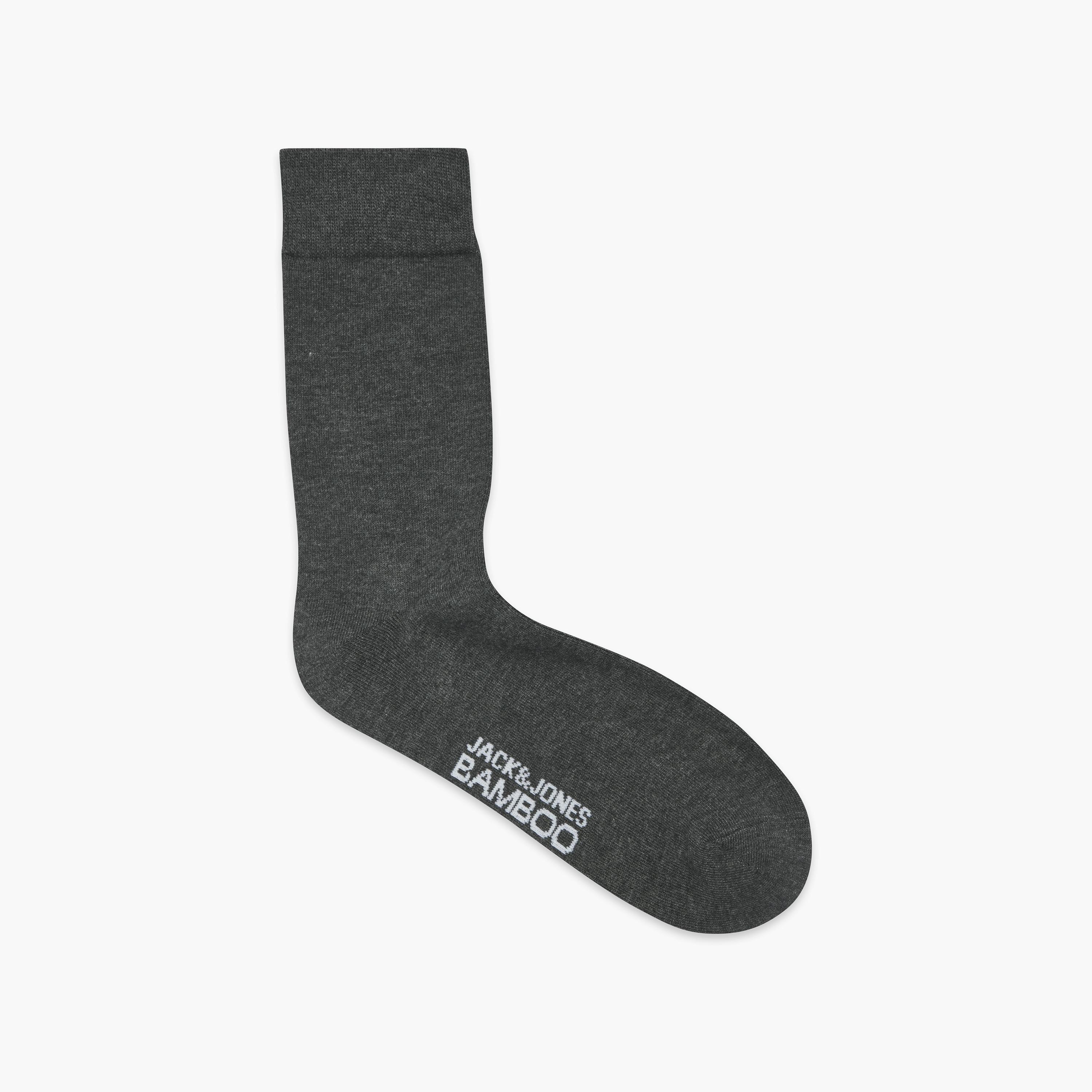 Jack & Jones 5-Pack Jacbasic Bamboo Text-Print Viscose Men's Socks | 12198027-men-socks-image-3