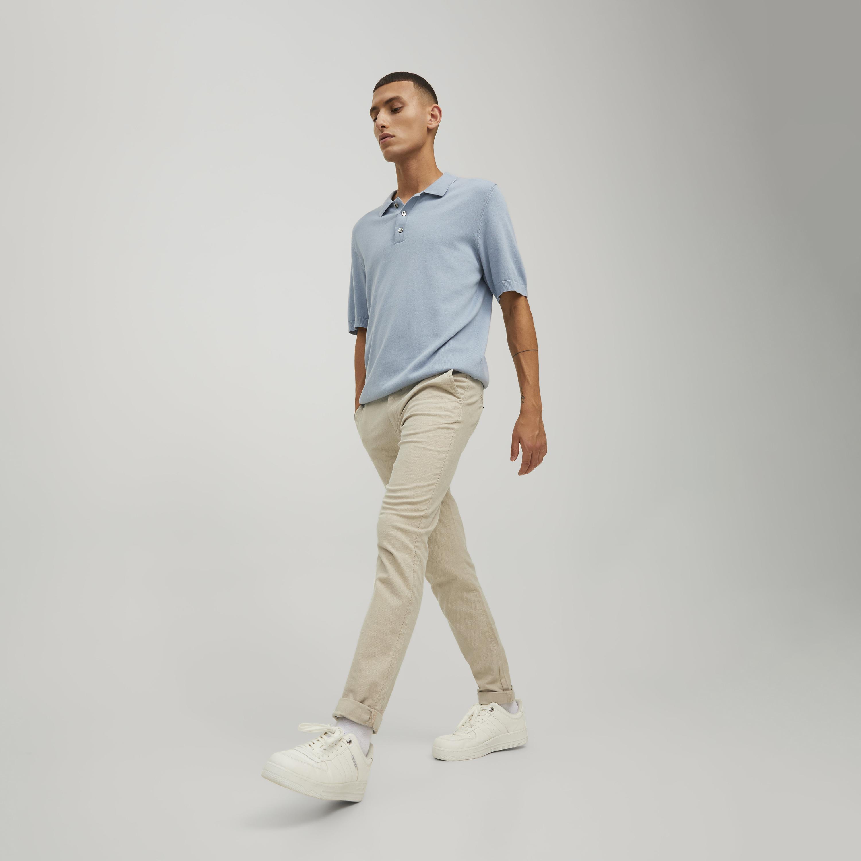 Jack & Jones Slim Fit Plain Mid-Rise Men's Chinos-men-clothing-bottoms-trousersandchinos-chinos-image-2