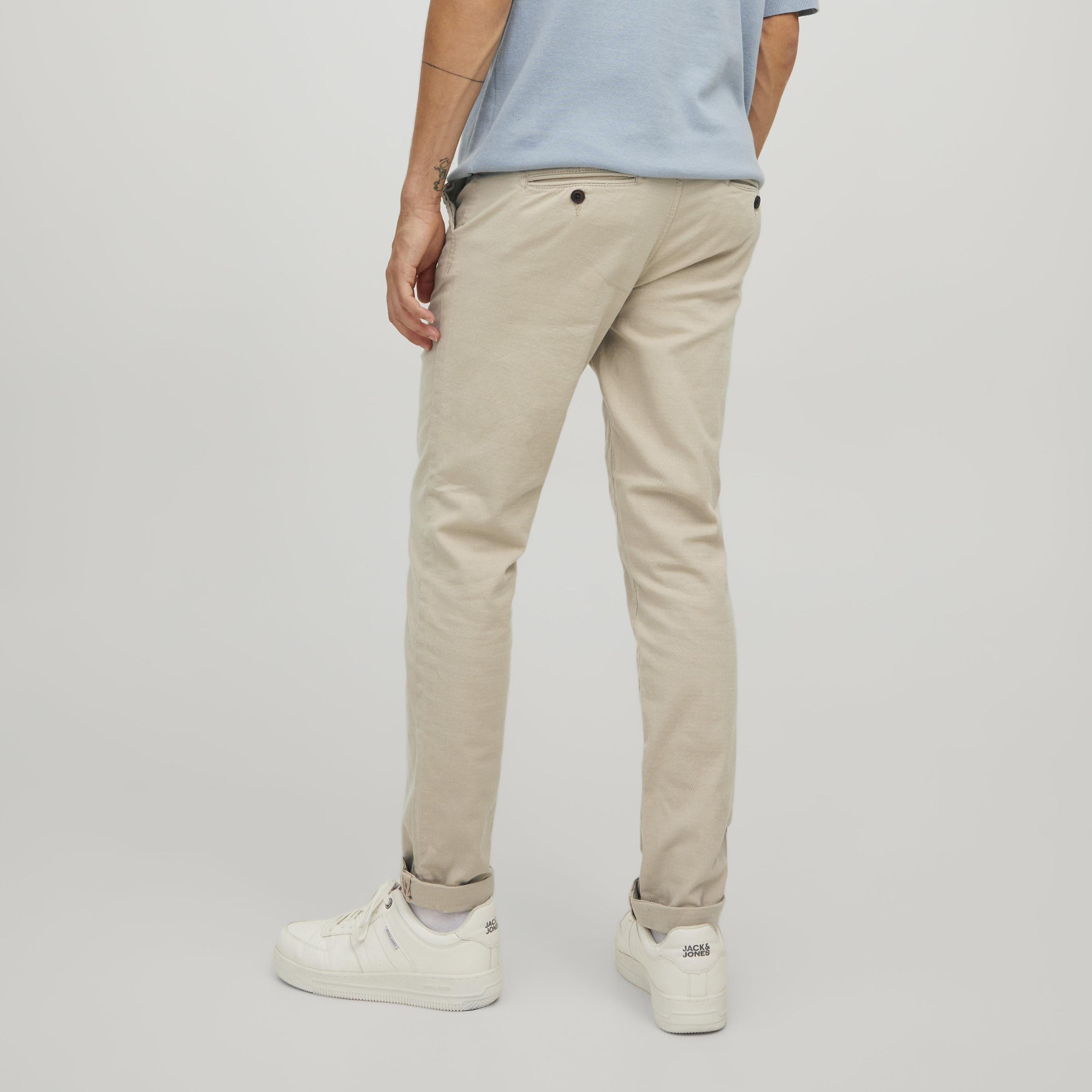 Jack & Jones Slim Fit Plain Mid-Rise Men's Chinos-men-clothing-bottoms-trousersandchinos-chinos-image-4